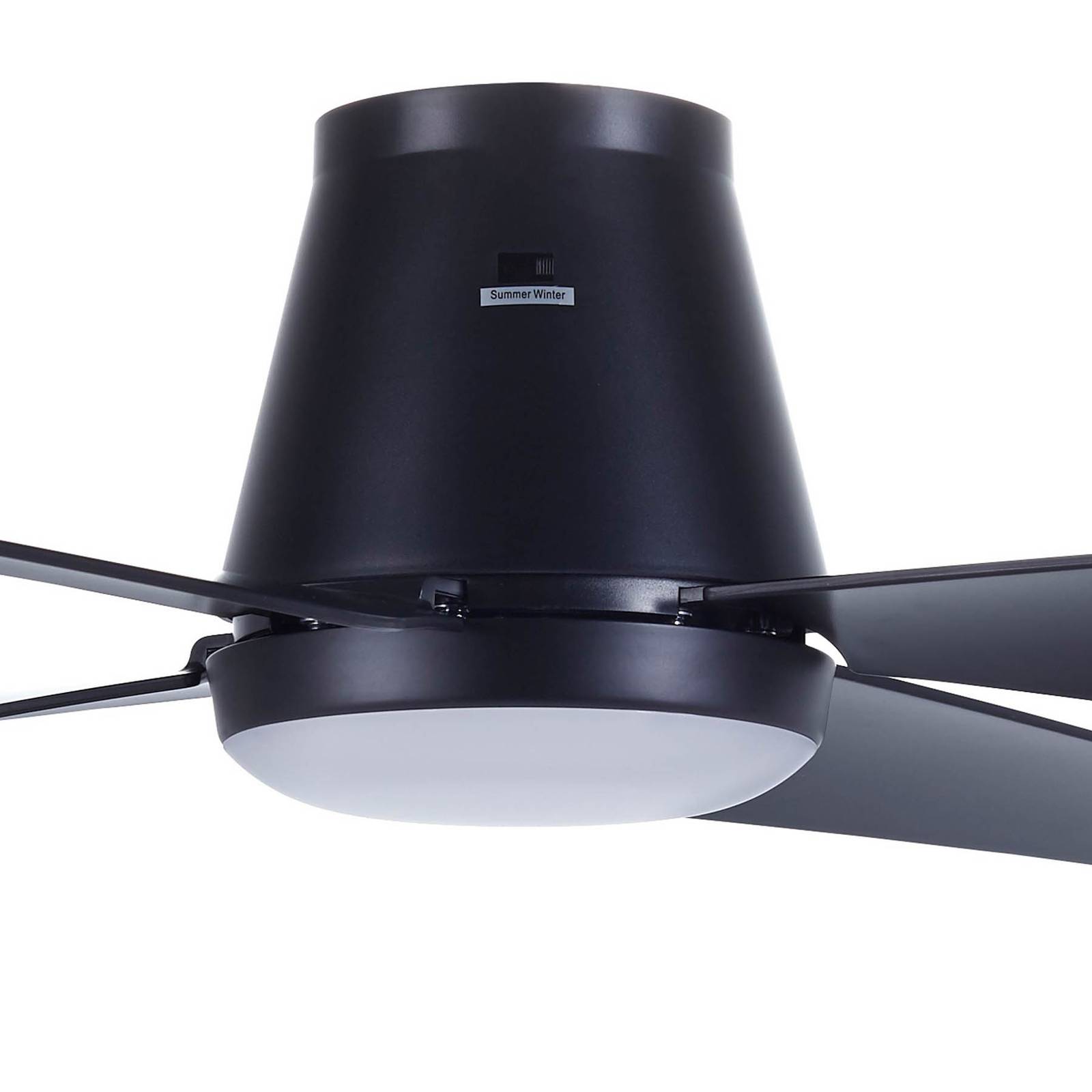Beacon Lighting Stropní ventilátor Beacon LED Aria CTC, černý, 122 cm, tichý
