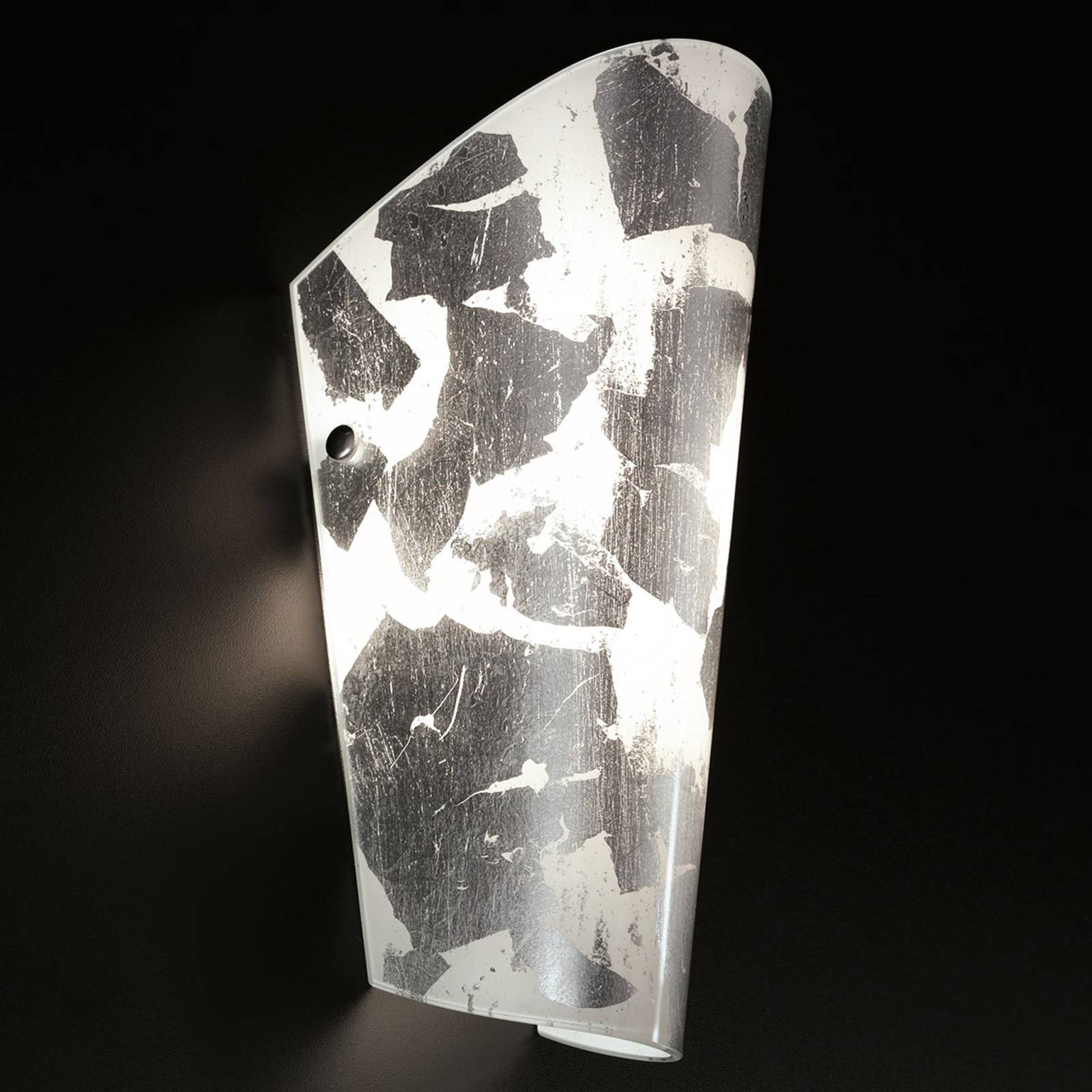 Selène Nástěnné svítidlo Bloom white-leaf silver