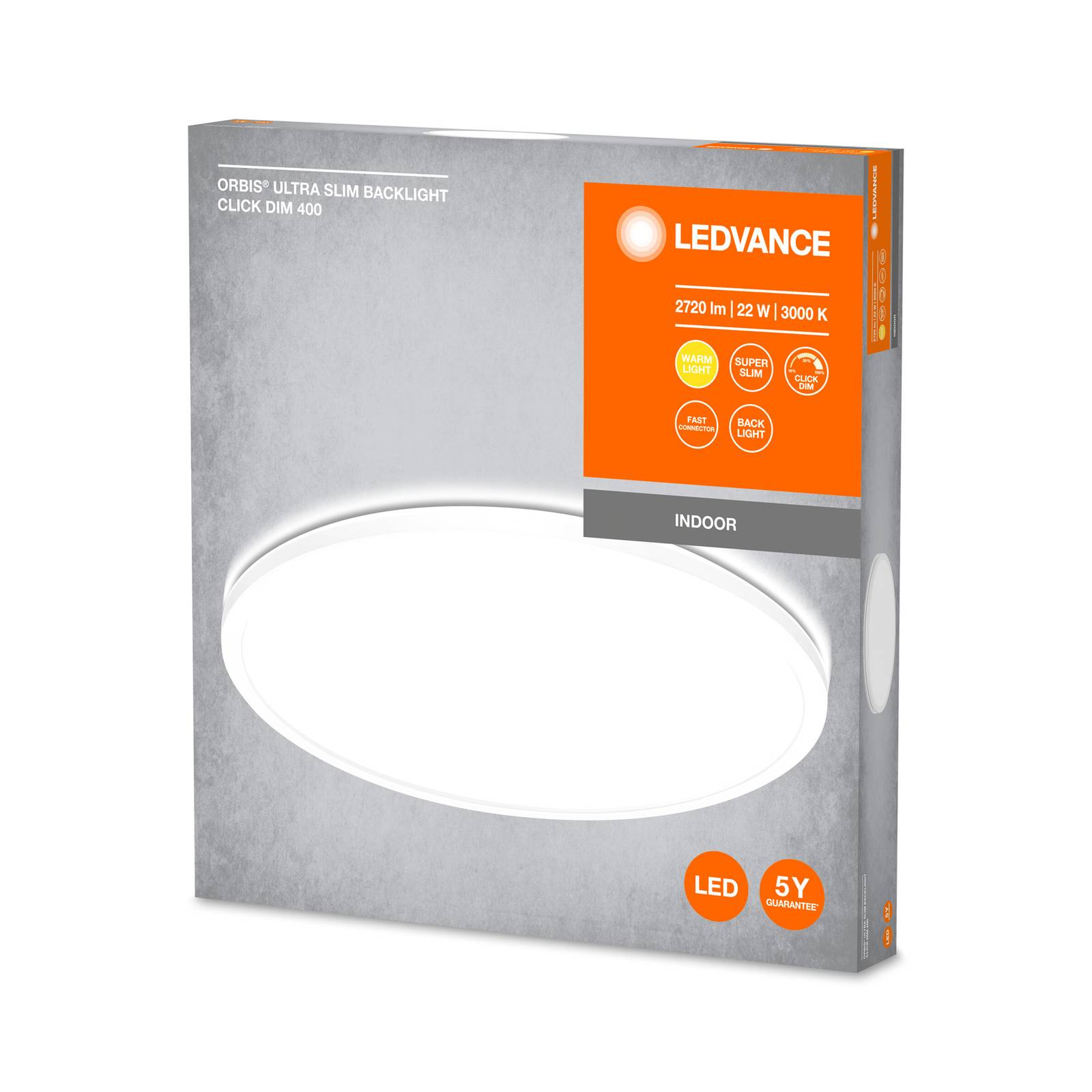 LEDVANCE LEDVANCE Orbis Ultra Slim, bílá, Ø 40 cm