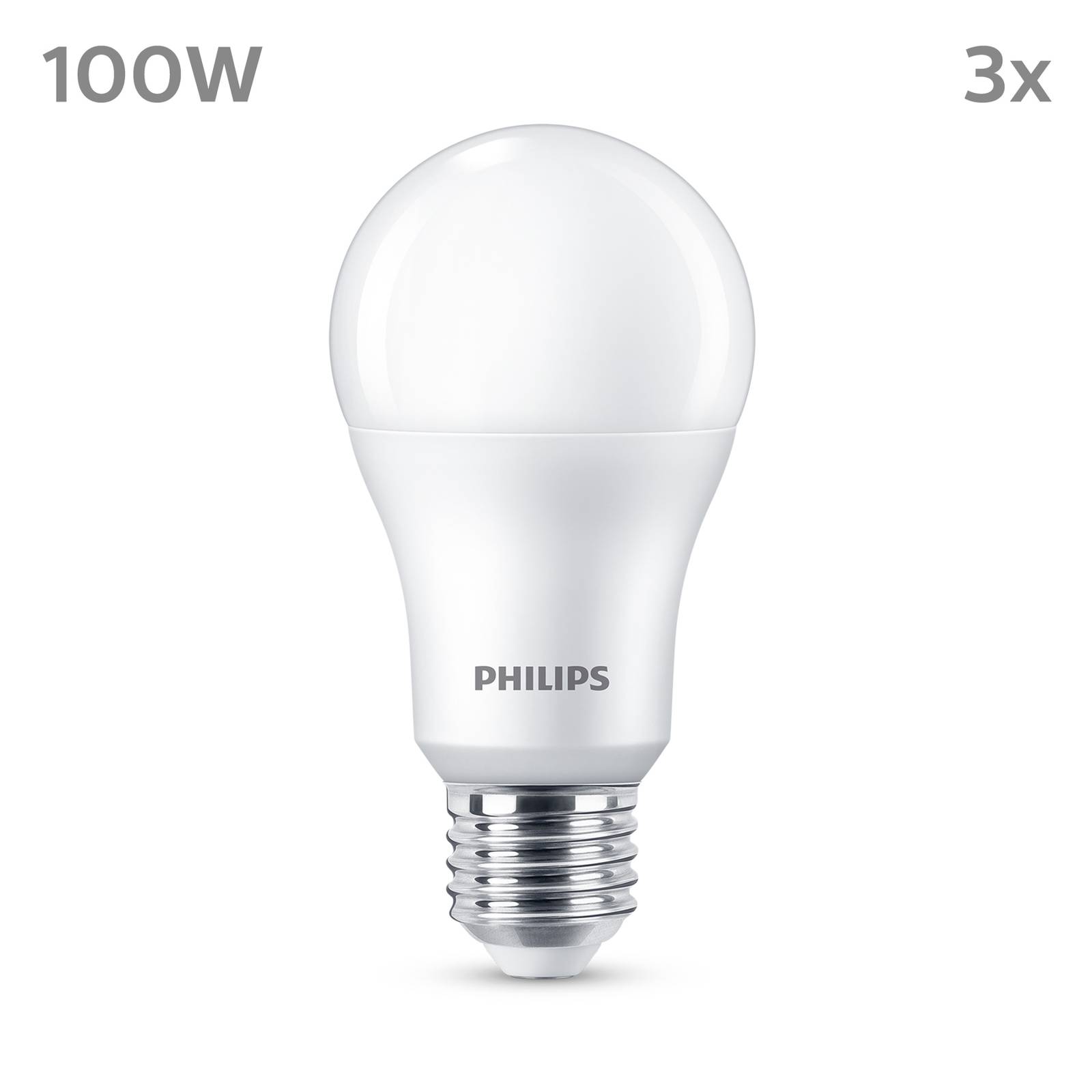 Philips Philips LED žárovka E27 13W 1521lm 2700K matná 3ks