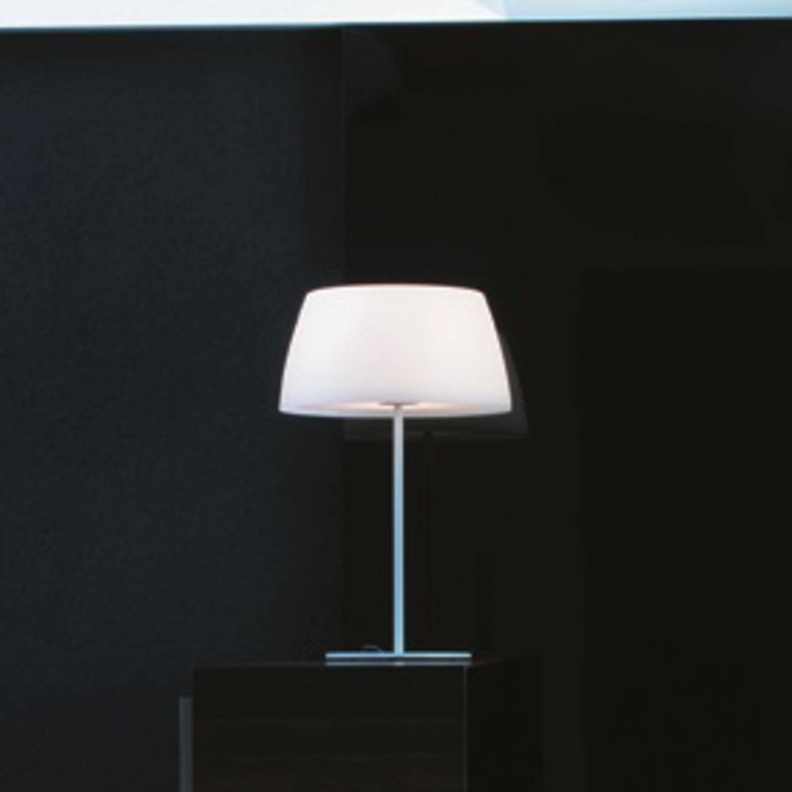 Prandina Prandina Ginger T30 stolní lampa, bílá, Ø 36 cm