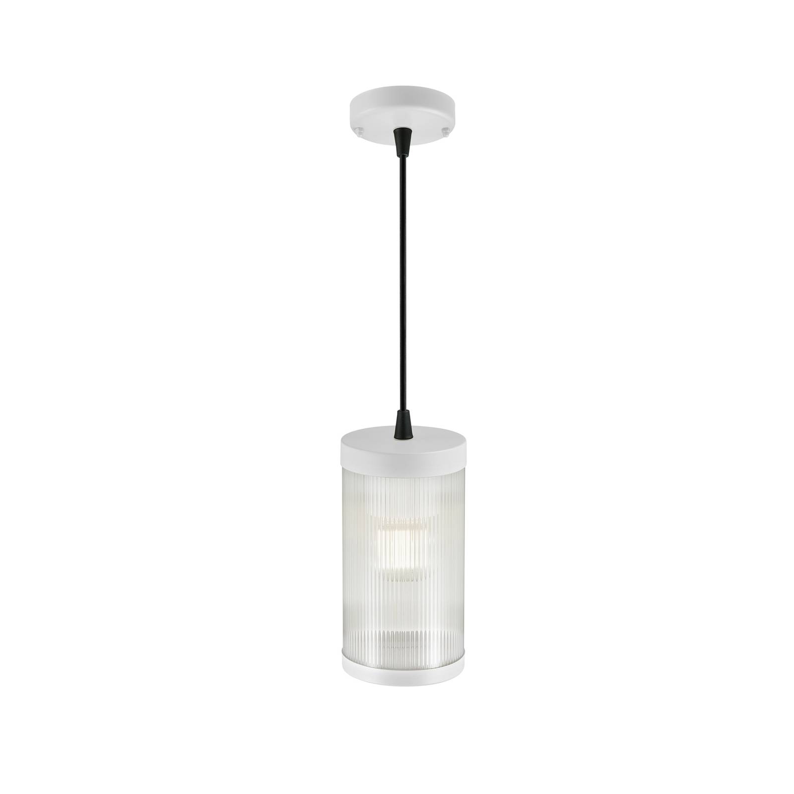 Nordlux Venkovní závěsné svítidlo Coupar, Ø 13 cm, bílé