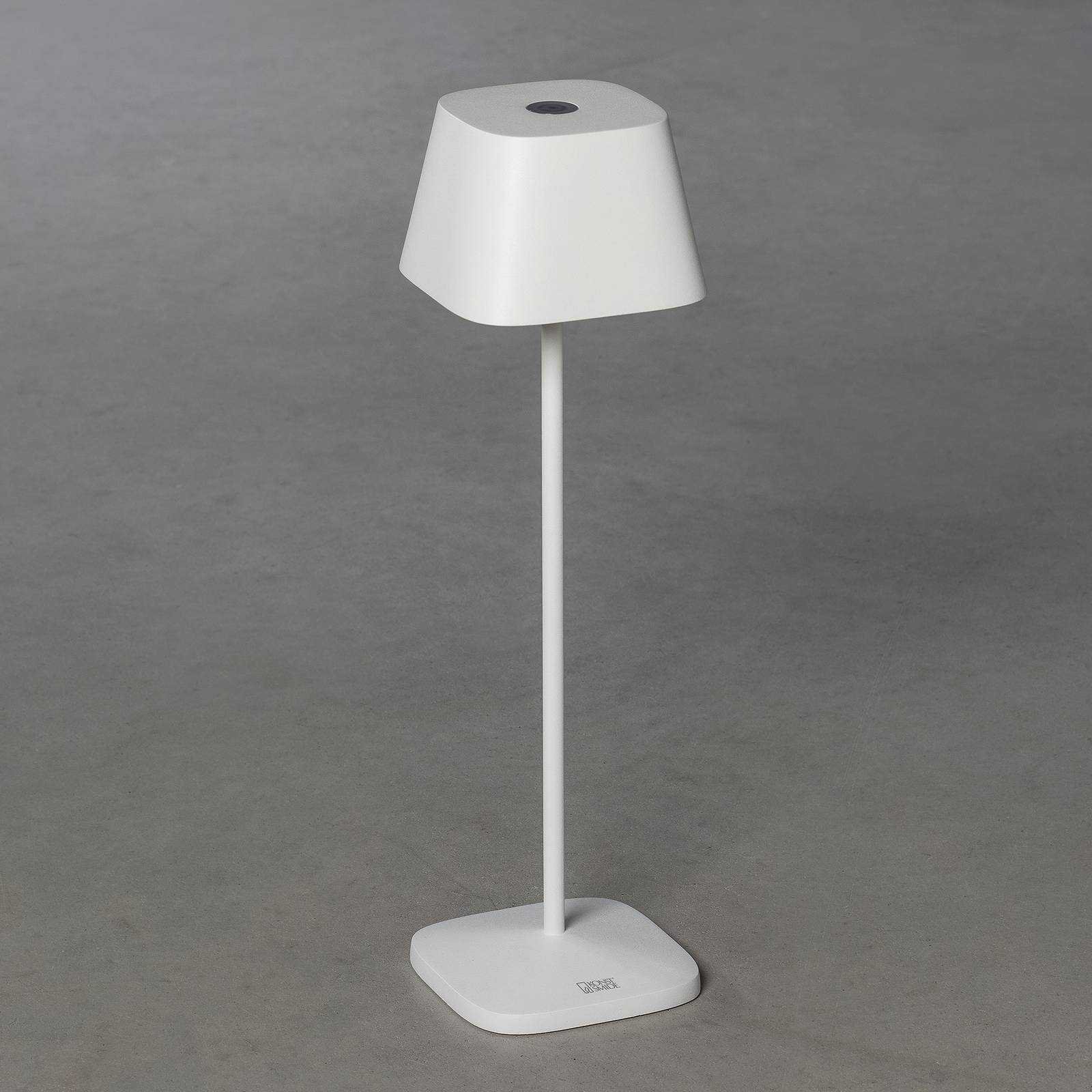 Konstsmide LED stolní lampa Capri venkovní, bílá