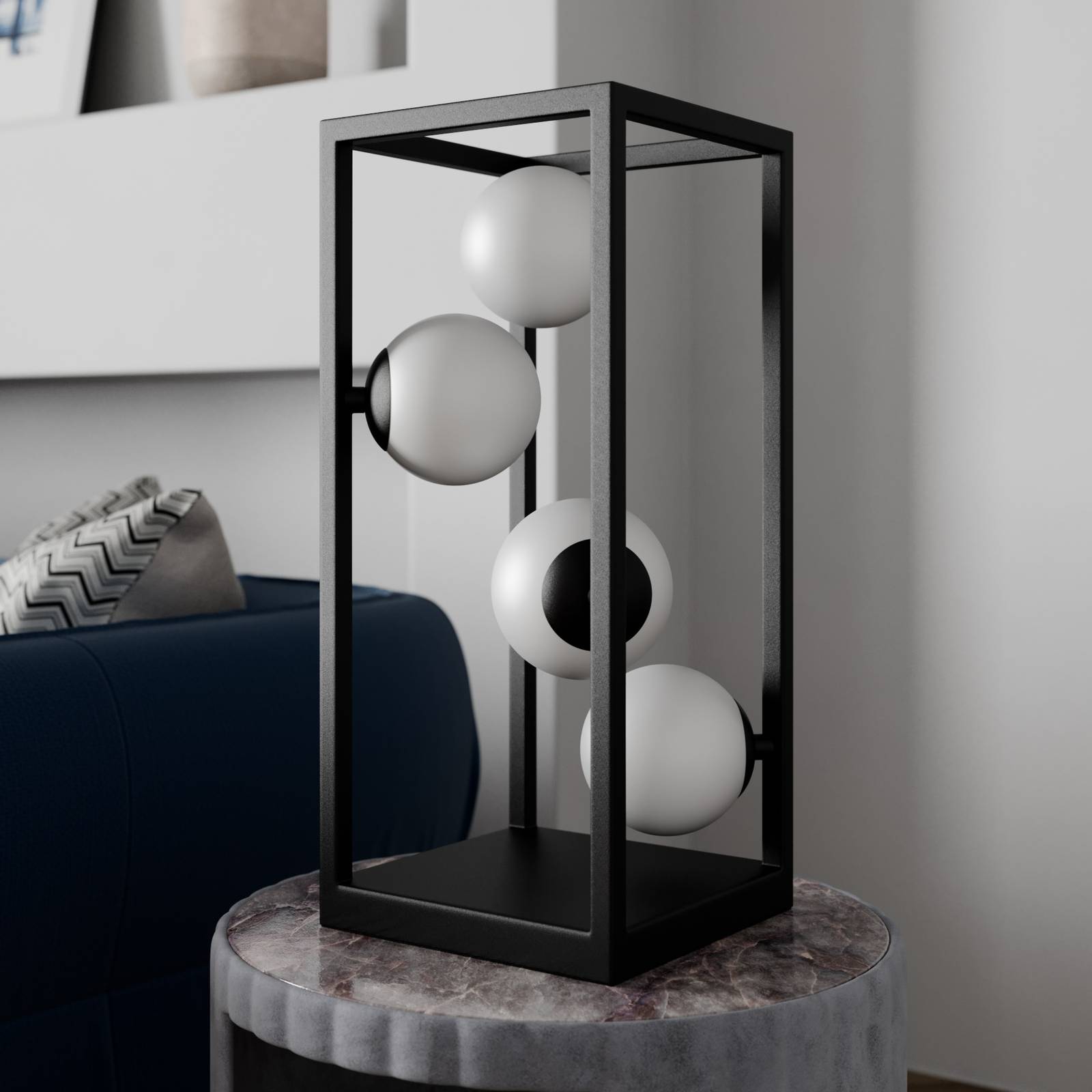 Lindby Lindby Utopia stolní lampa s koulemi ze skla