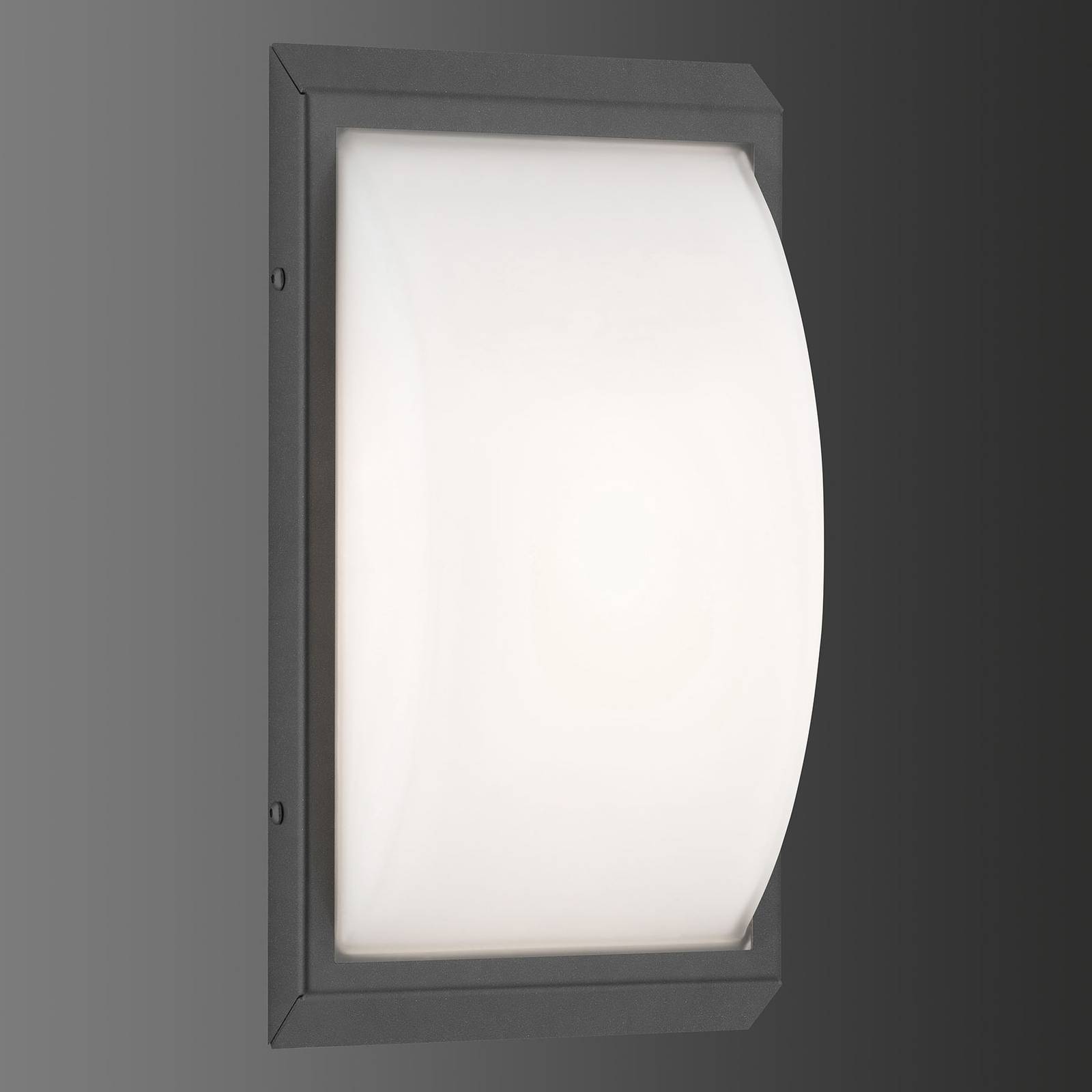 LCD Venkovní nástěnné světlo 053 hlásič pohybu grafit
