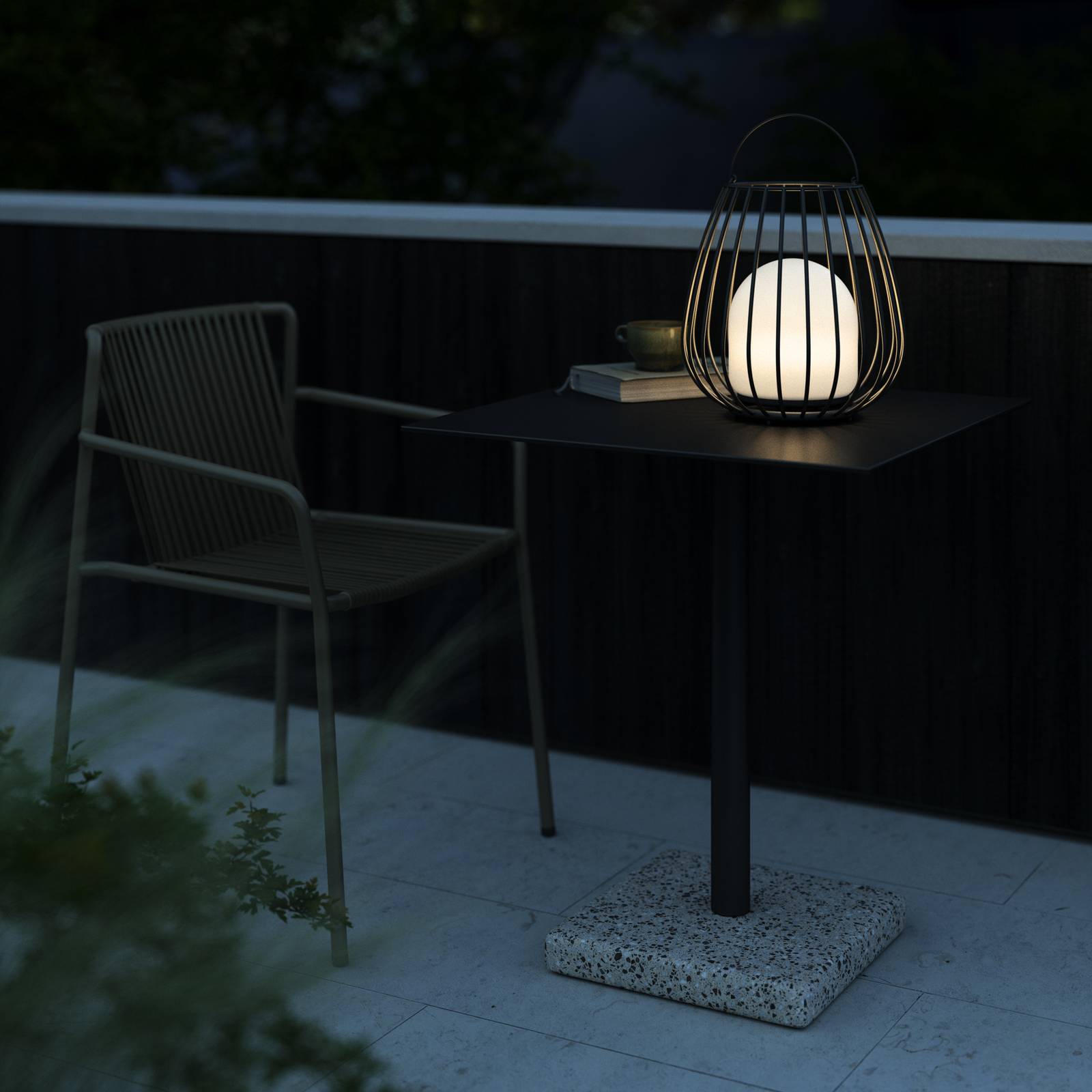 Nordlux Stolní lampa LED Jim To-Go, venkovní, černá