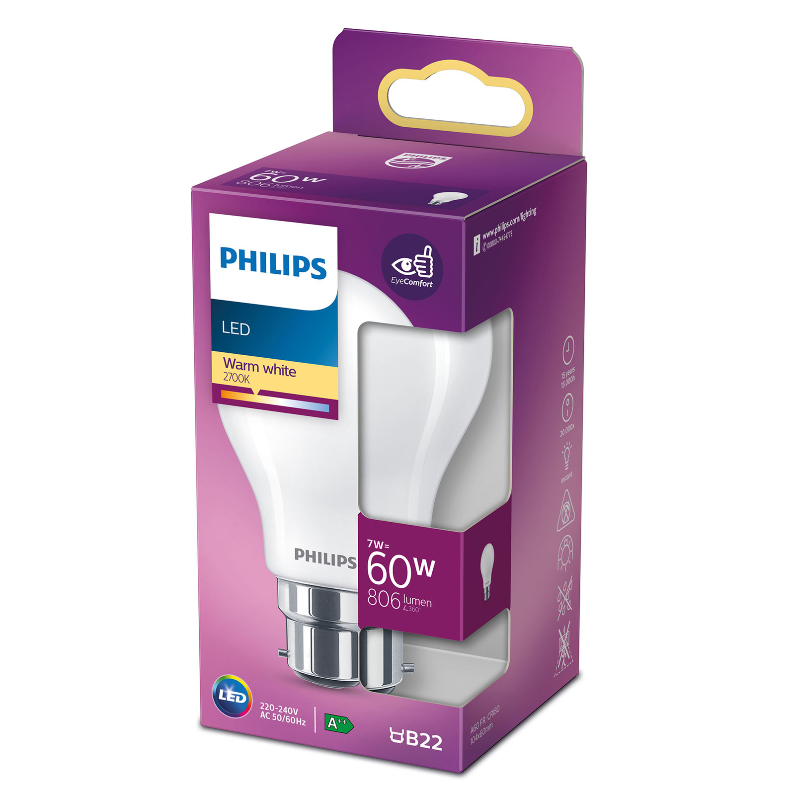 Philips Ampoule Led Classic B A W K Mate Luminaire Fr