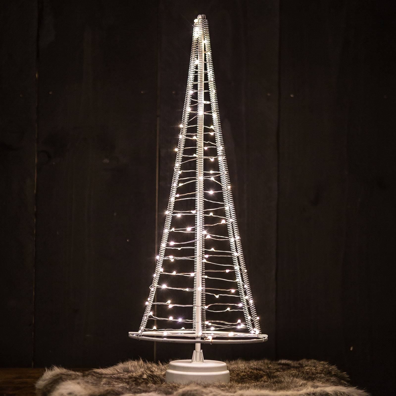 Hemsson Stromek Santa\'s Tree, stříbrný drát, výška 51 cm
