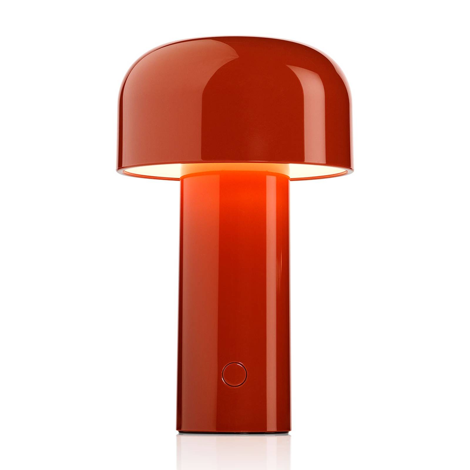 FLOS Nabíjecí LED stolní lampa FLOS Bellhop cihlově červená