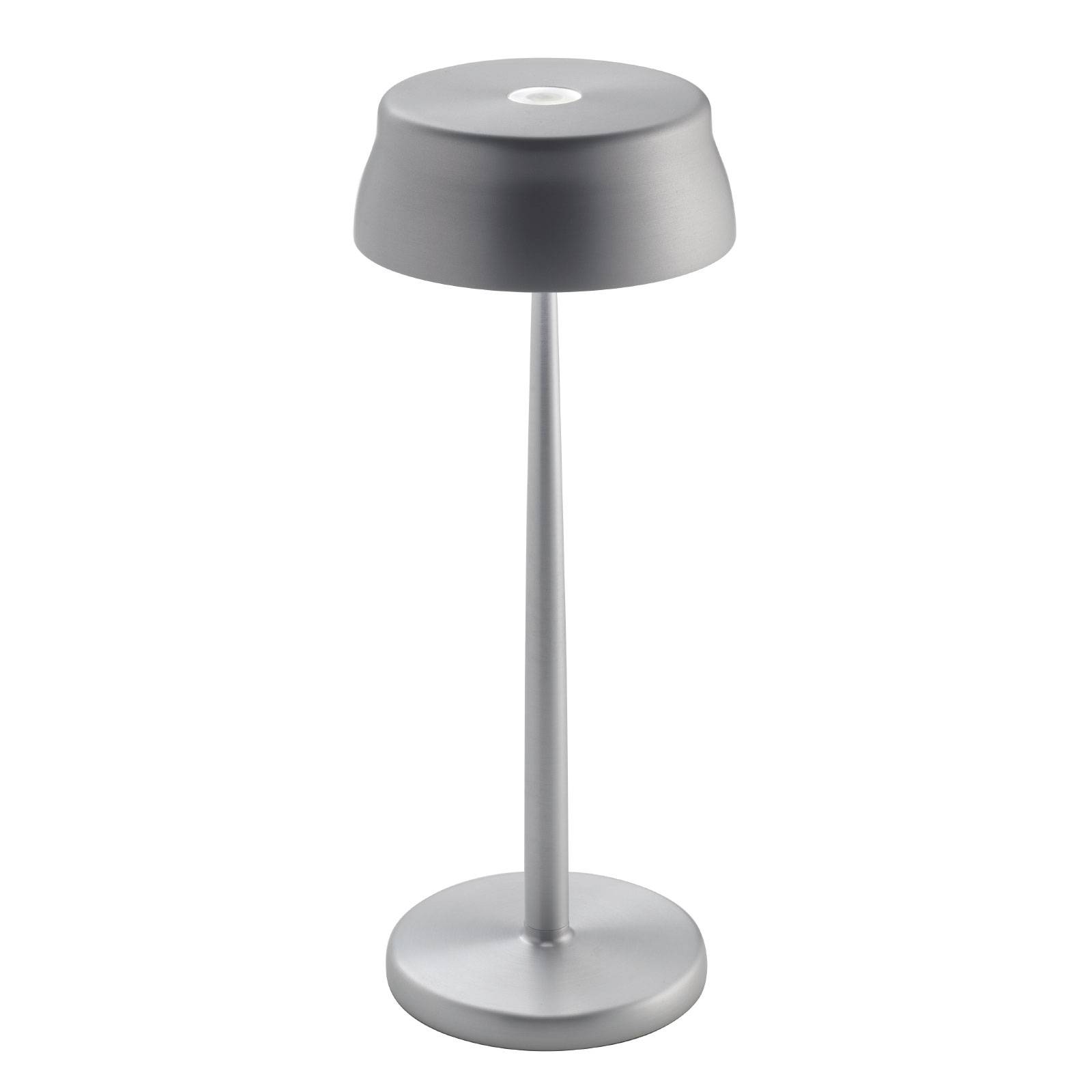 Zafferano Zafferano LED dobíjecí stolní lampa Sister Light, hliníková barva, CCT