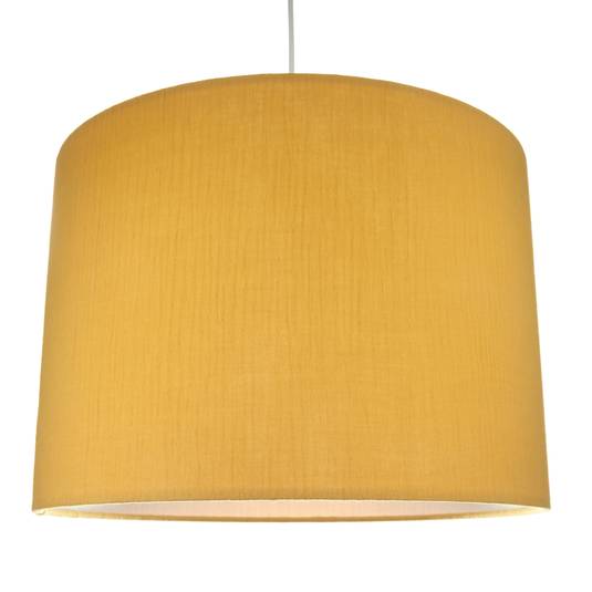 Suspension Musselin Avec Abat Jour Jaune Moutarde Luminaire Fr