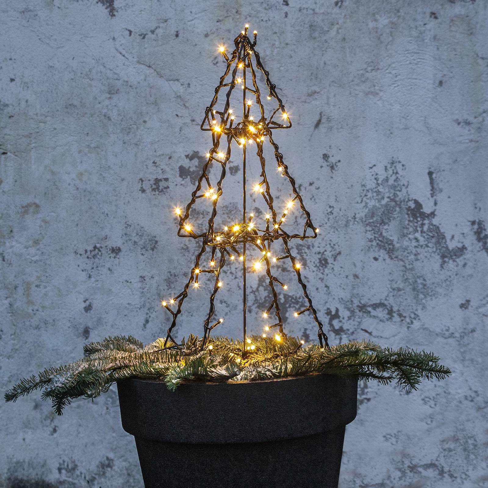 STAR TRADING LED venkovní dekorace Light Tree Foldy, výška 50 cm