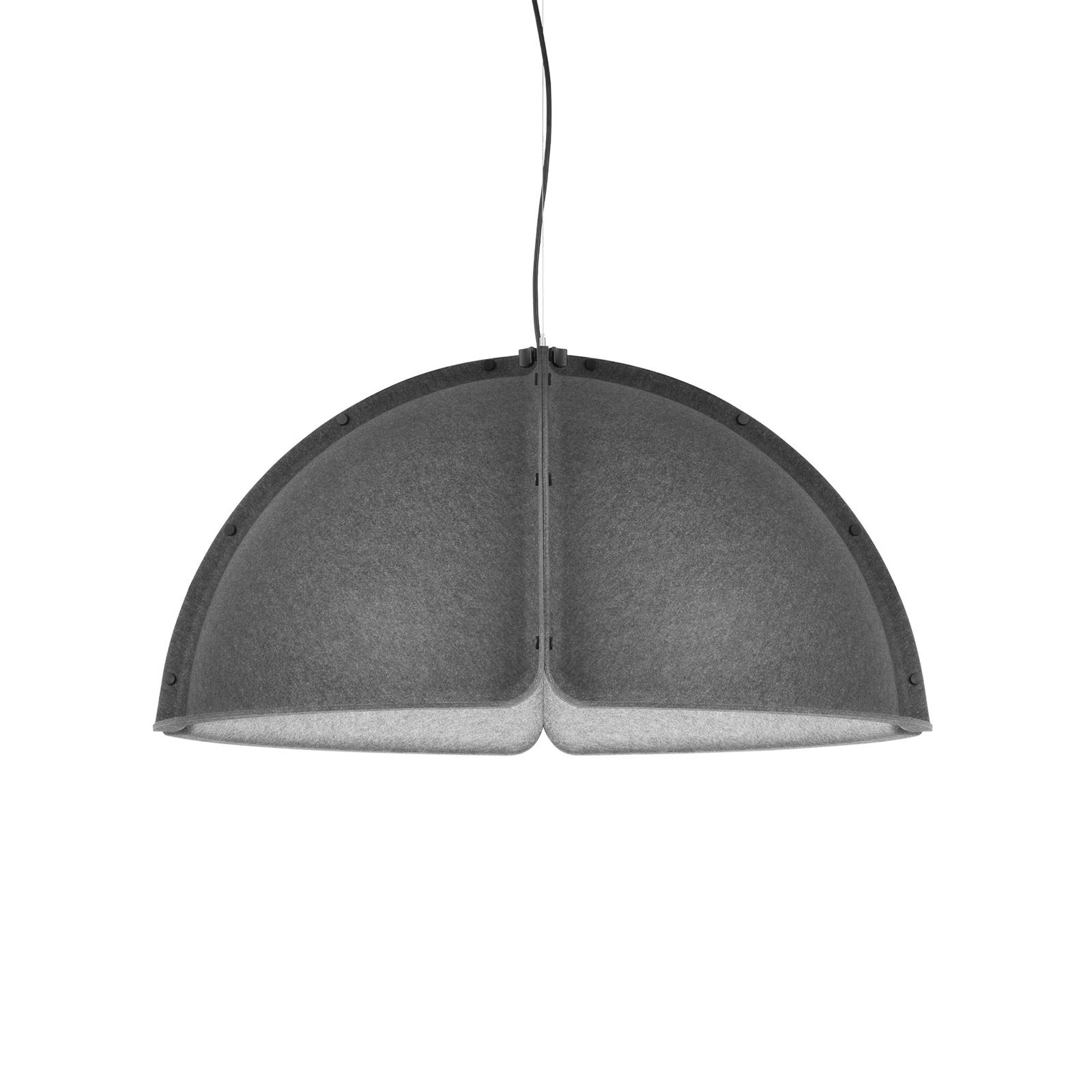 Atelje Lyktan LED závěsné světlo Hood 1x23W Ø120cm tmavě šedé