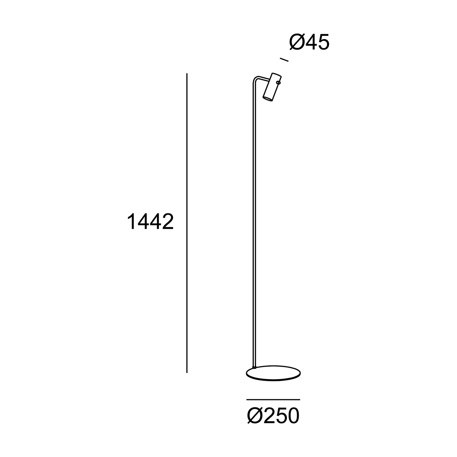 LEDS C4 Nude Single Curved Stehleuchte E27 Lampenwelt De