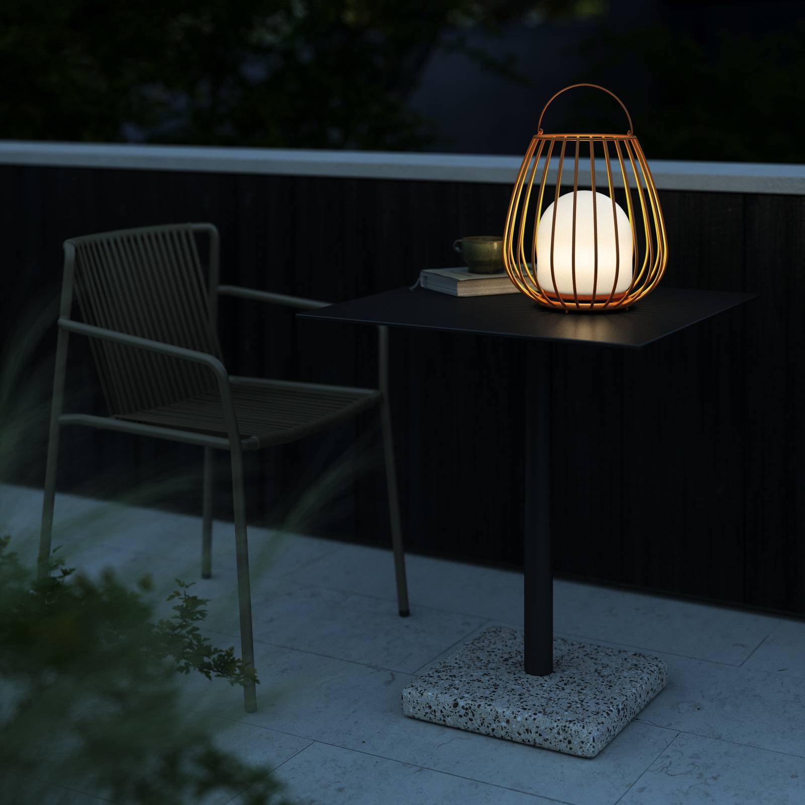 Nordlux Stolní lampa LED Jim To-Go, venkovní, oranžová