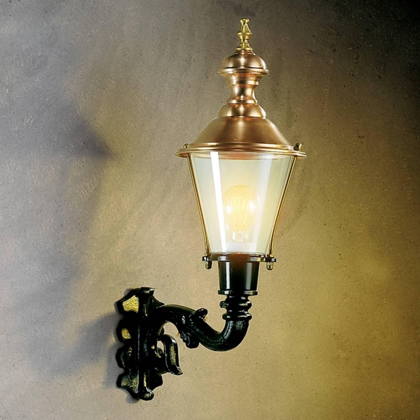 K.S. Verlichting Venkovní nástěnné svítidlo Hoorn, horní zásuvka, zelené