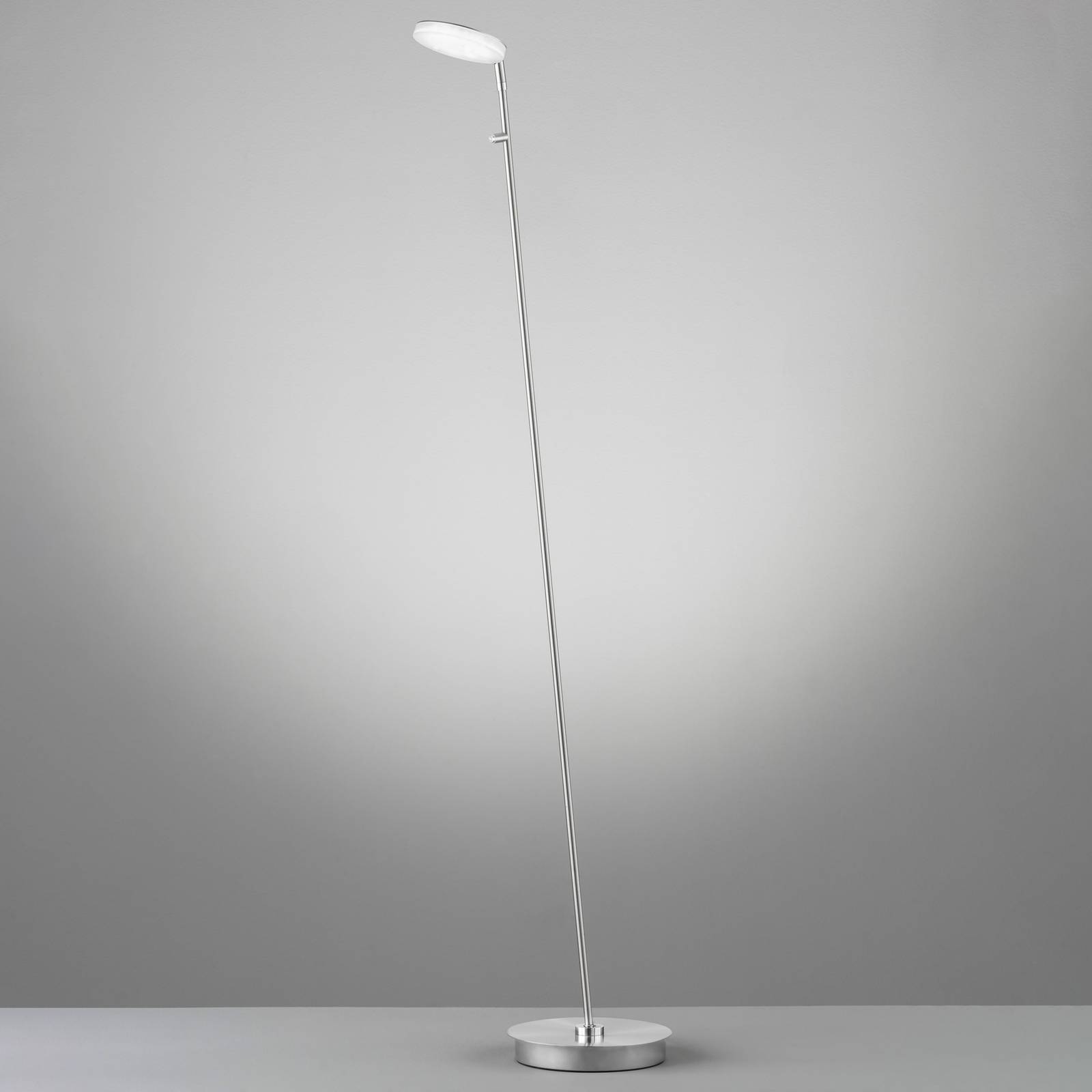FISCHER & HONSEL LED stojací lampa Dent stmívací, CCT, 1 x 8W, nikl