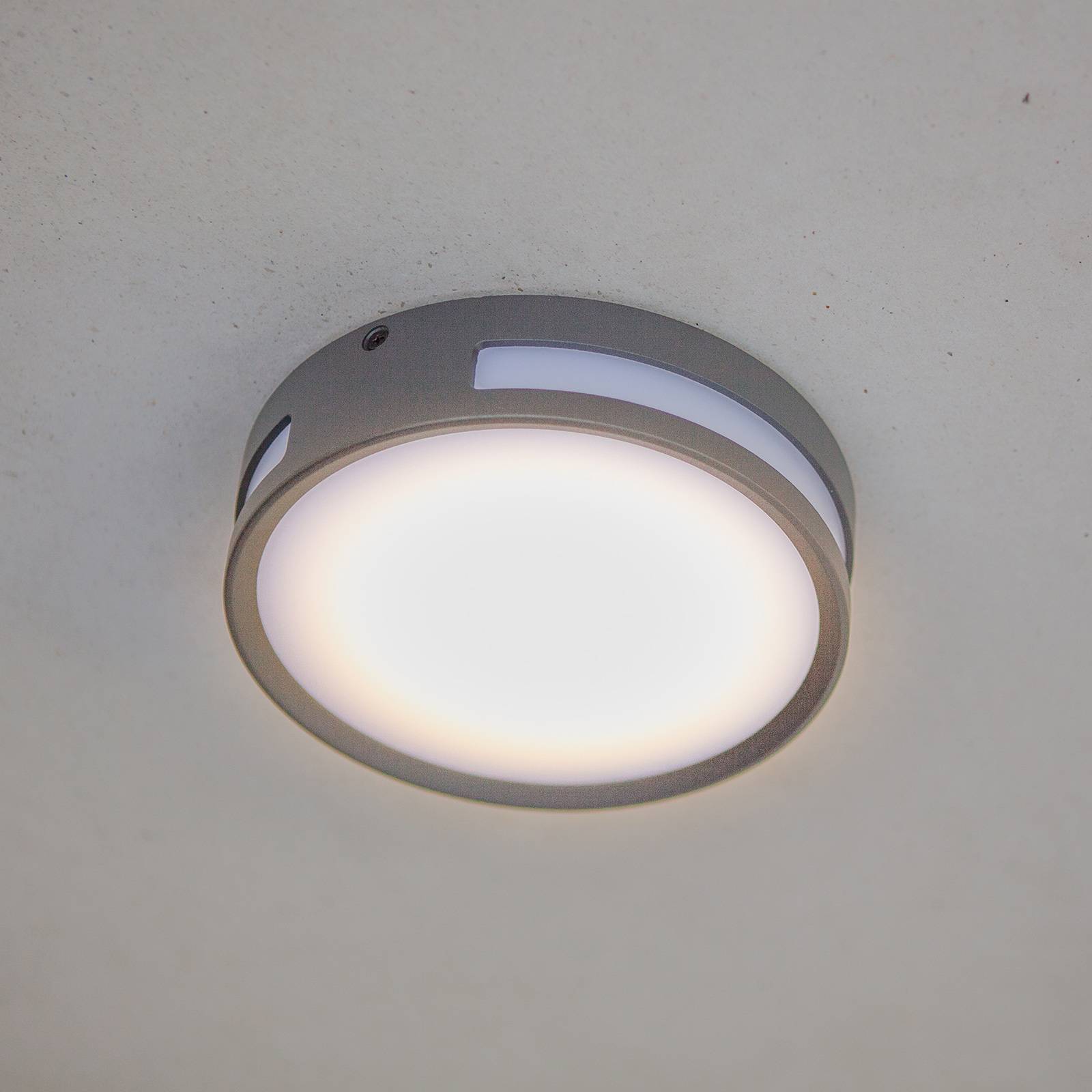 LUTEC LED stropní světlo Rola do exteriéru, kulaté