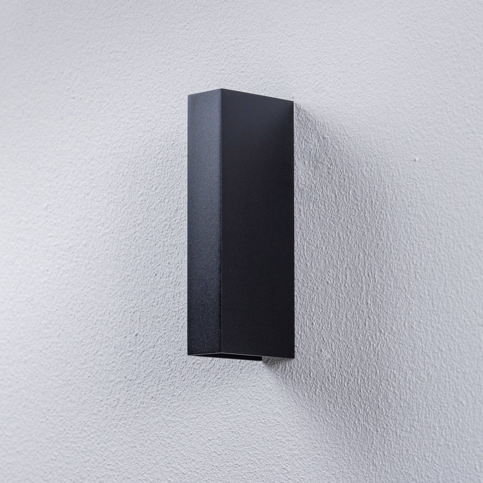 Arcchio Venkovní nástěnné svítidlo Arcchio Brinja LED, černé, hliník, IP65