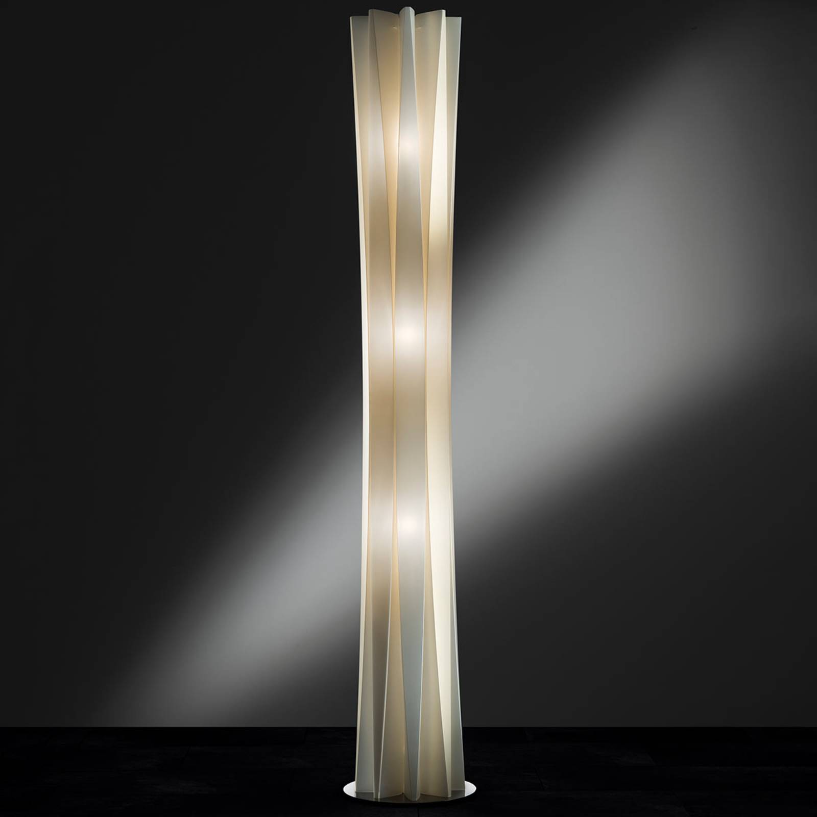 Slamp Stojací lampa Slamp Bach, výška 184 cm, zlatá barva