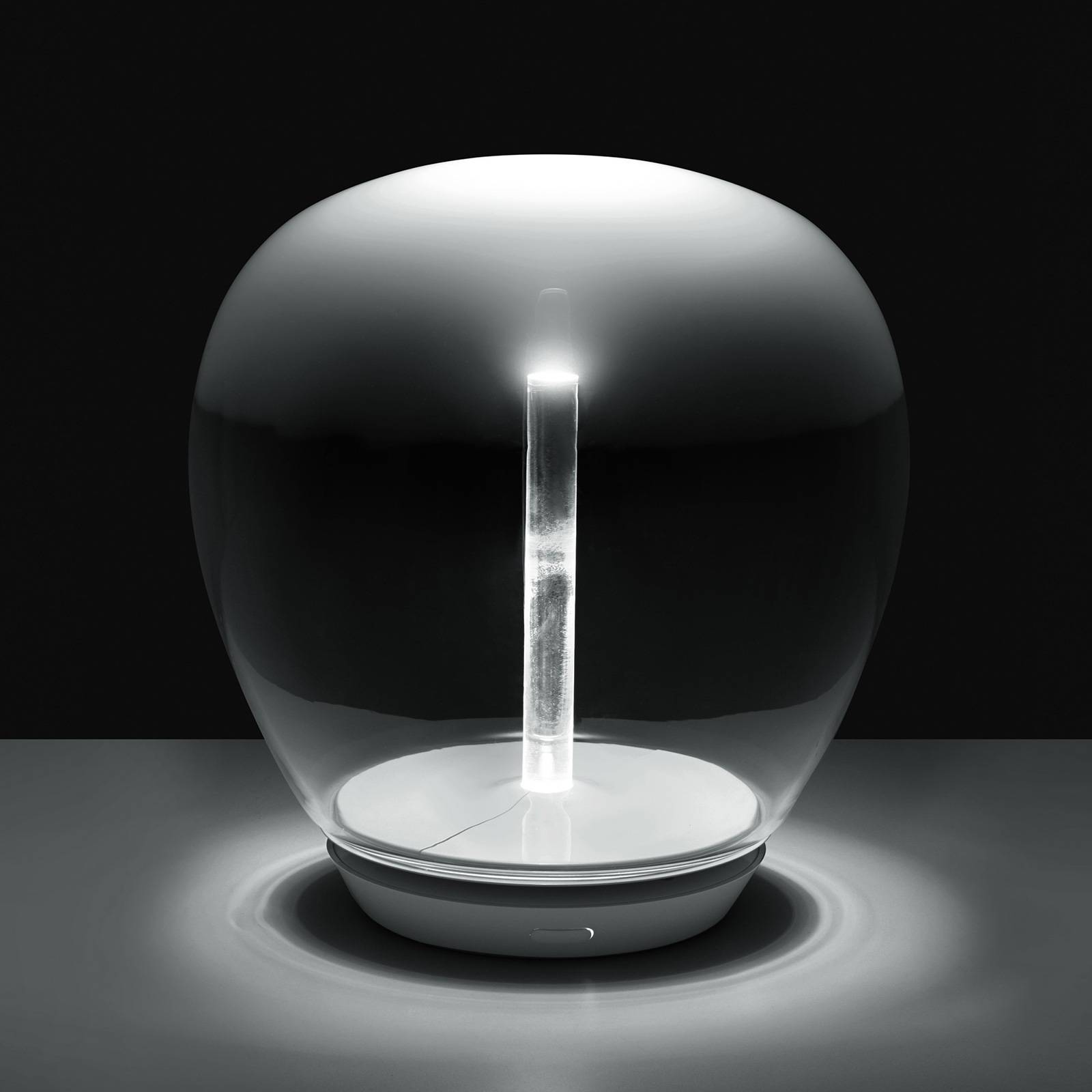 Artemide Artemide Empatia skleněná stolní lampa LED, Ø 26cm