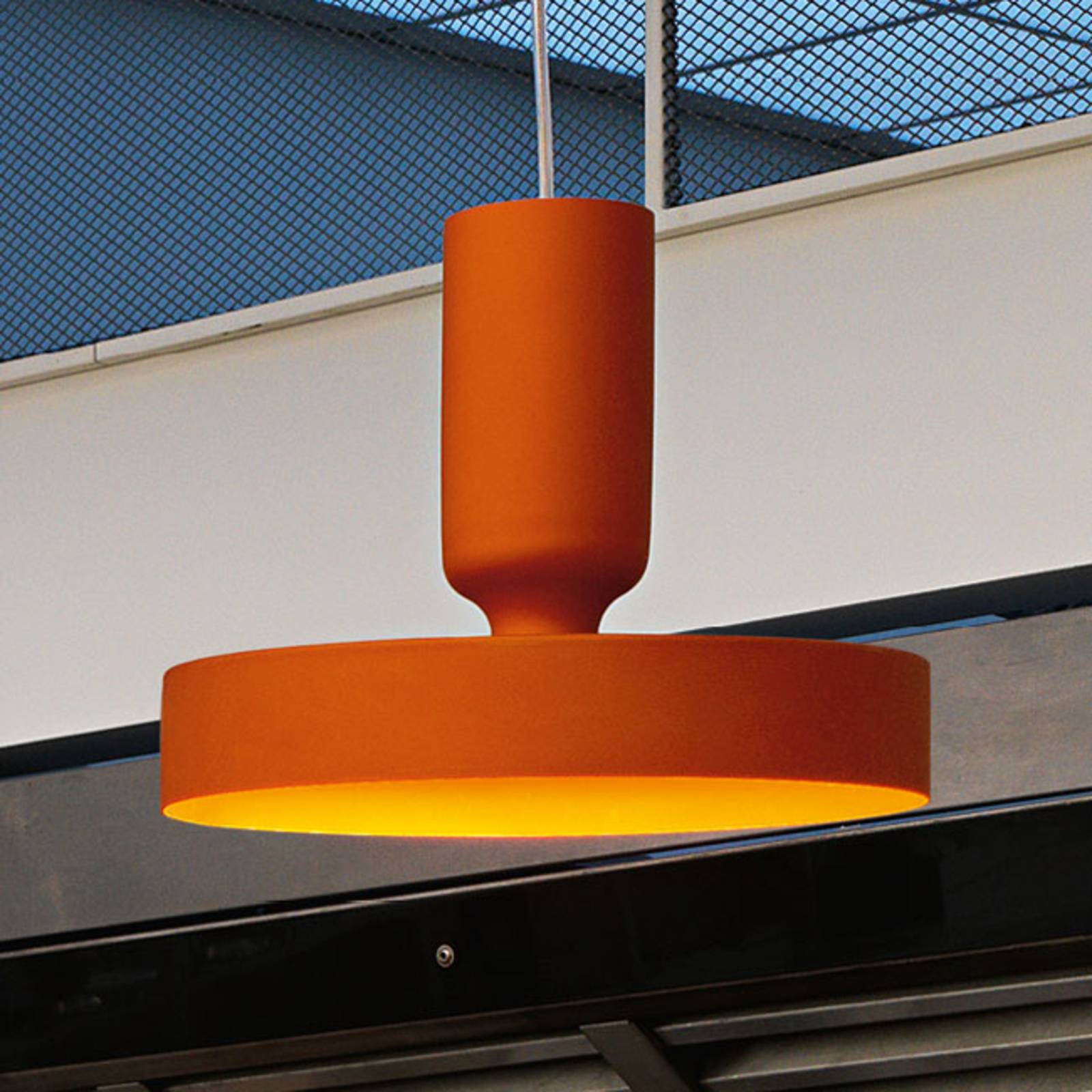 Modo Luce Modo Luce Hammer závěsné světlo Ø 18 cm oranžová