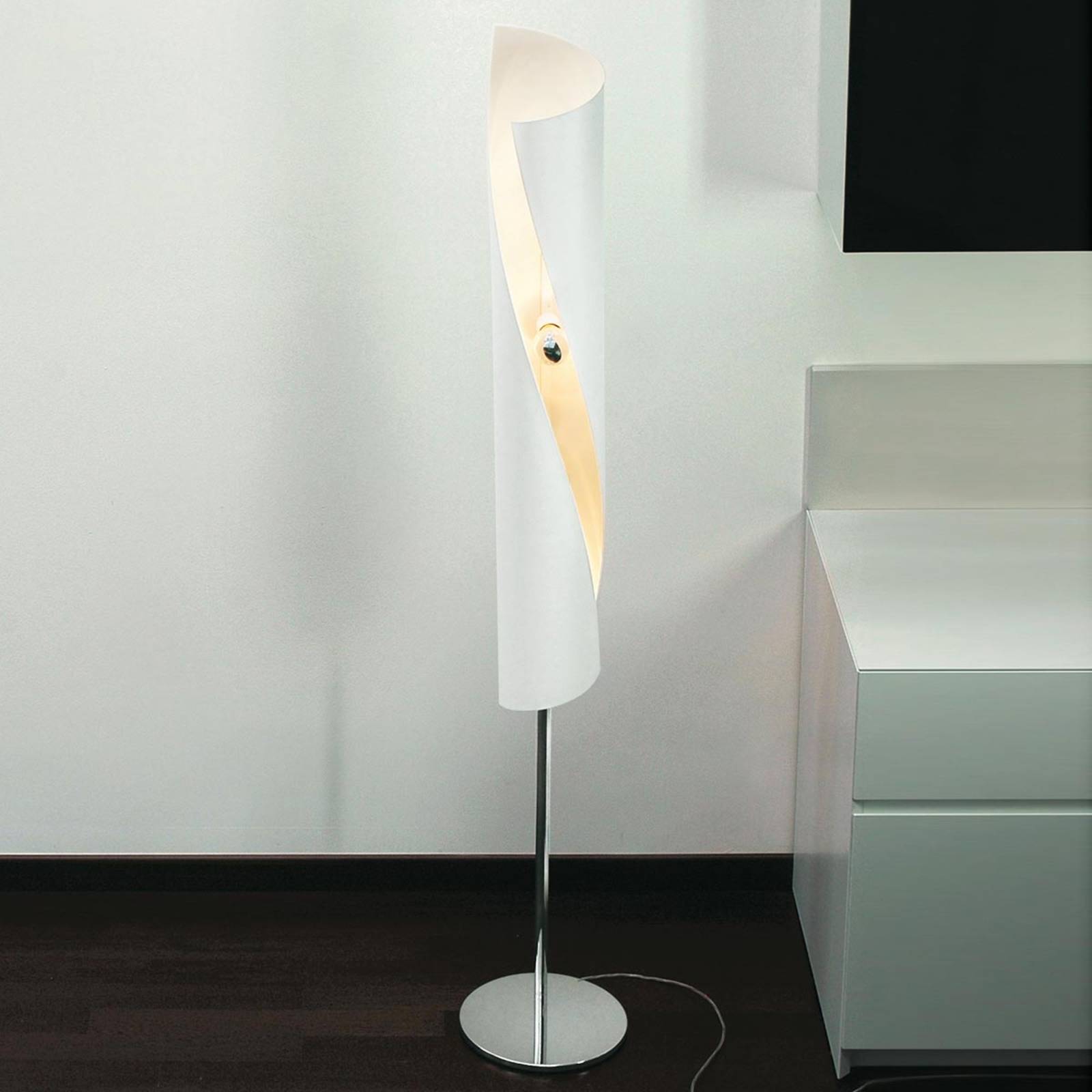Knikerboker Knikerboker Hué - Designová stojací lampa v bílé barvě