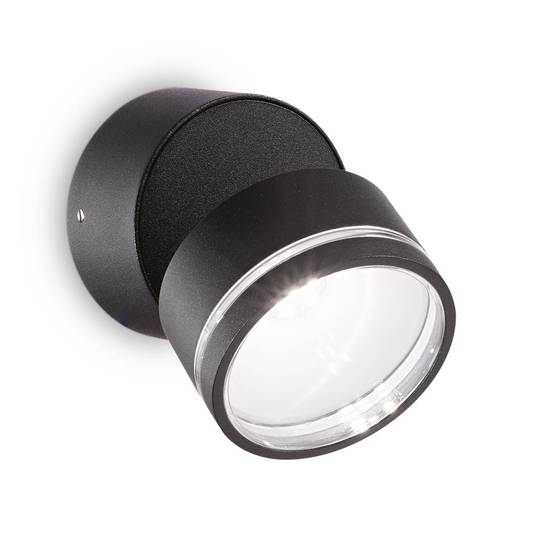 Ideal Lux Omega Round Aplique Led K Negro Lampara Es