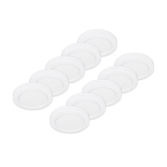 Prios LED lámpara de techo Edwina blanco 22 6cm 10pcs atenuable