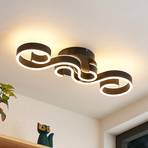 Lucande Admira LED-taklampe, 51,7 cm svart