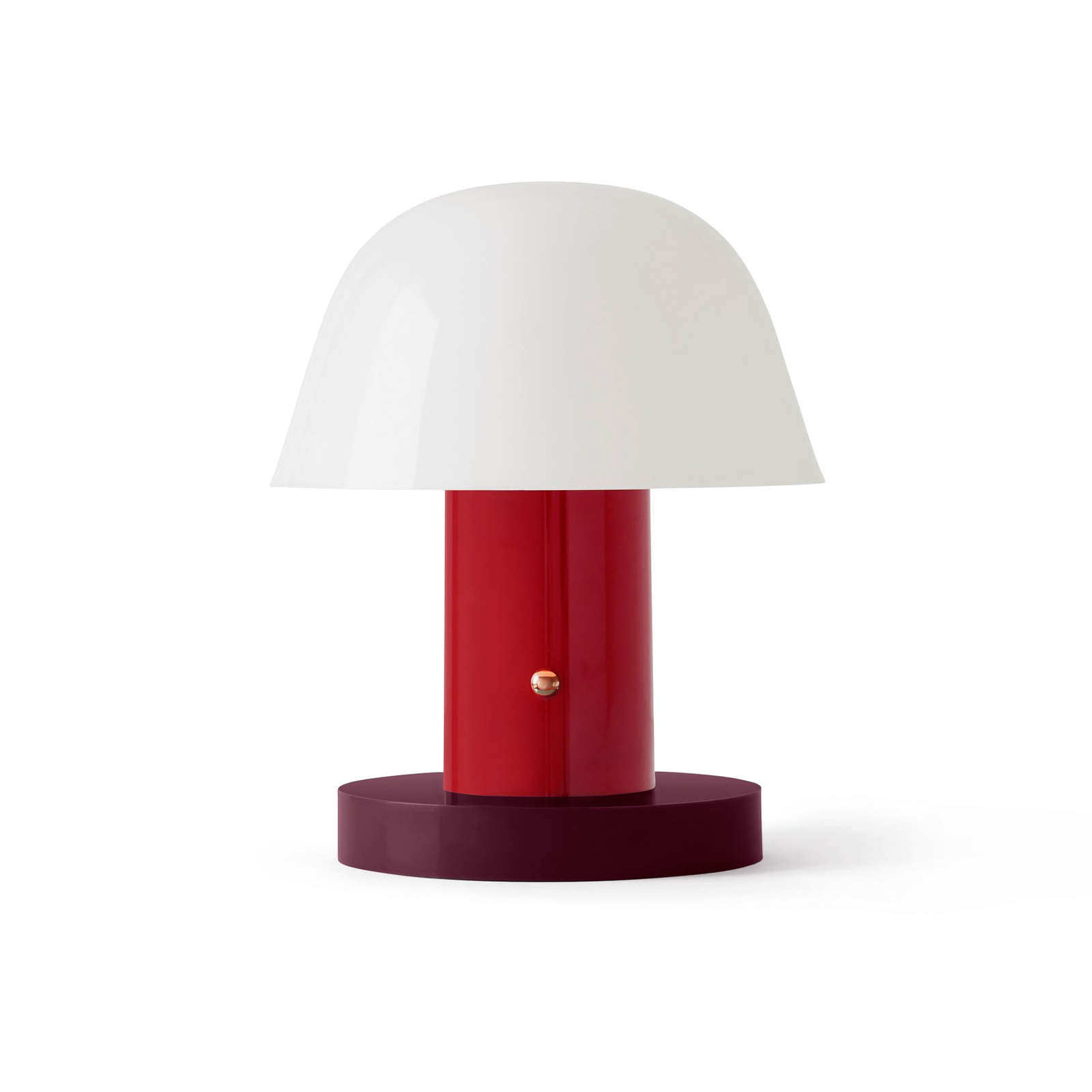 &TRADITION Setago JH27 rechargeable table lamp, maroon/grape