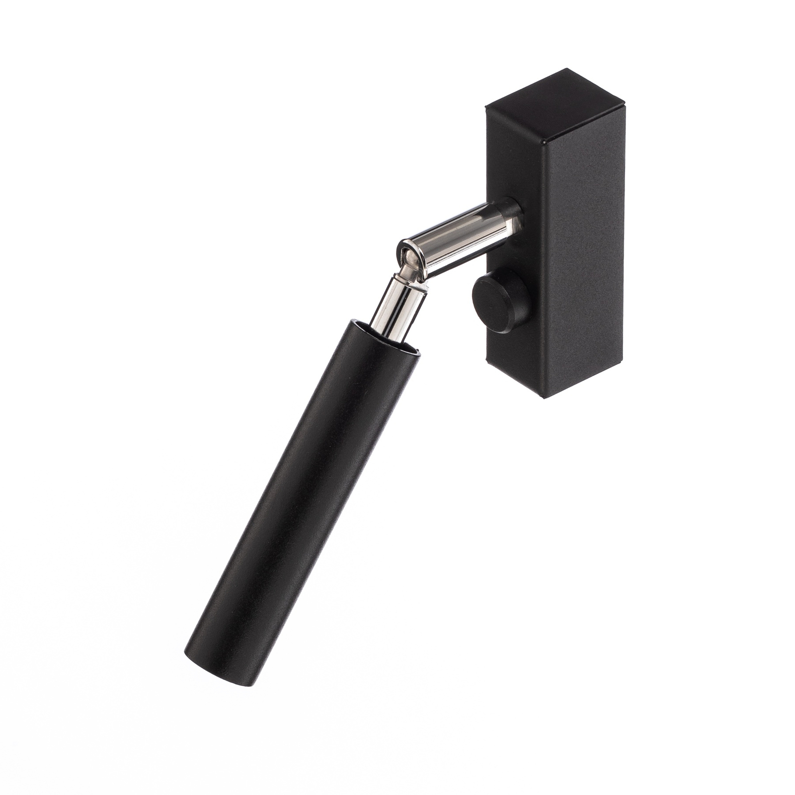 Euluna Nicanor wall spotlight, black/chrome