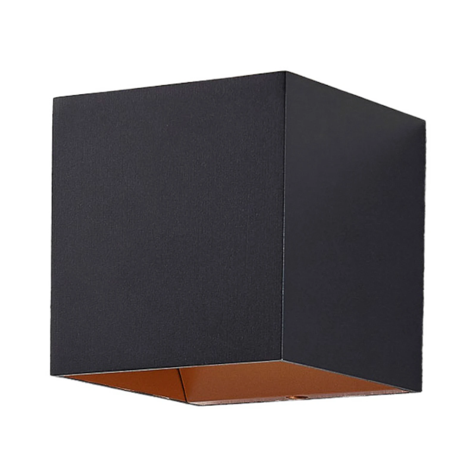 Arcchio LED-Wandlampe Zuzana, eckig, schwarz, 10 cm breit