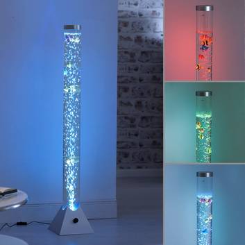 Columna de agua decorativa AVA con LED y peces