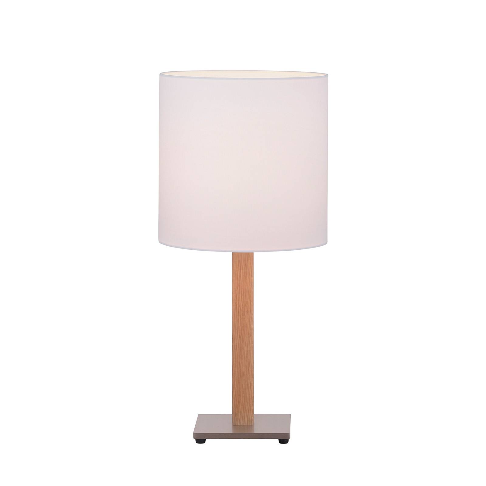 RothfelsElif asztali lámpa fehér szögl natúr tölgy