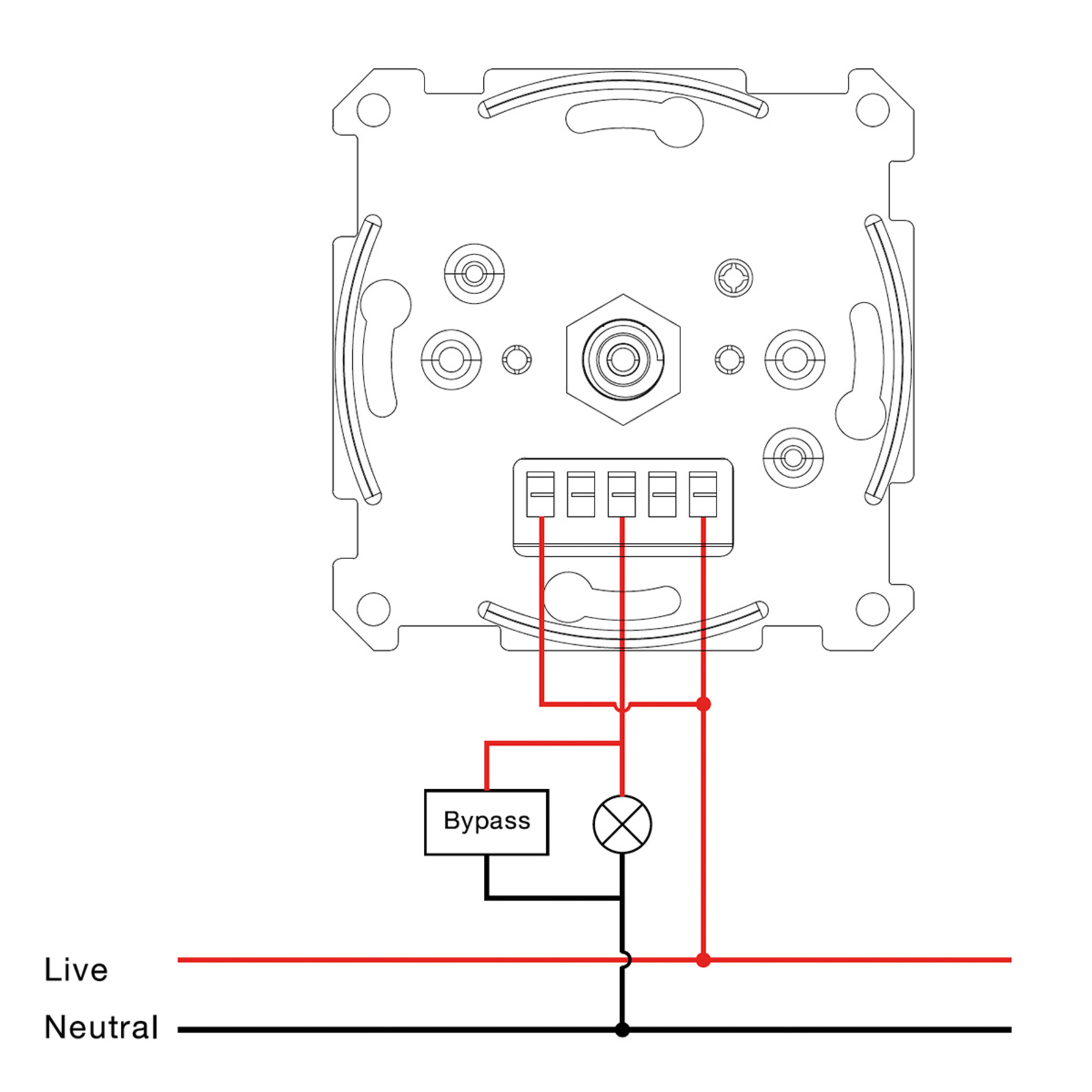 THE LIGHT GROUP SLC bypass filter for a low load, plastic, 7 W