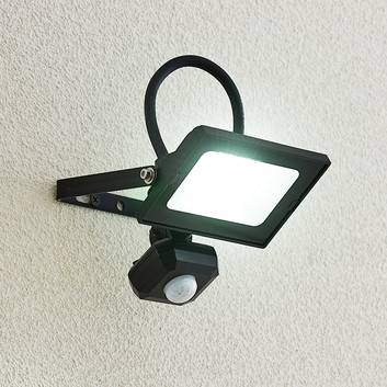 Lindby Aine LED outdoor spot black 12.3 cm sensor