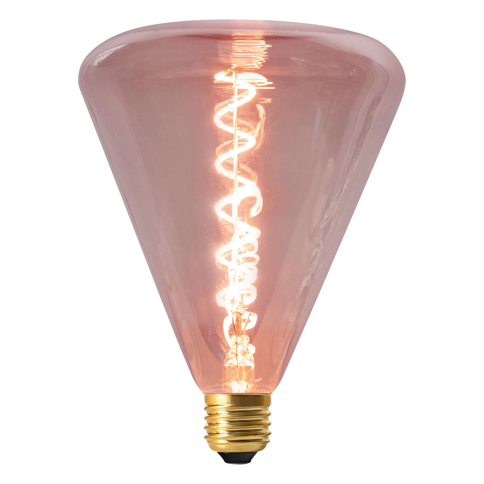 LED-lampa Dilly E27 4W 2200K dimbar, rödfärgad