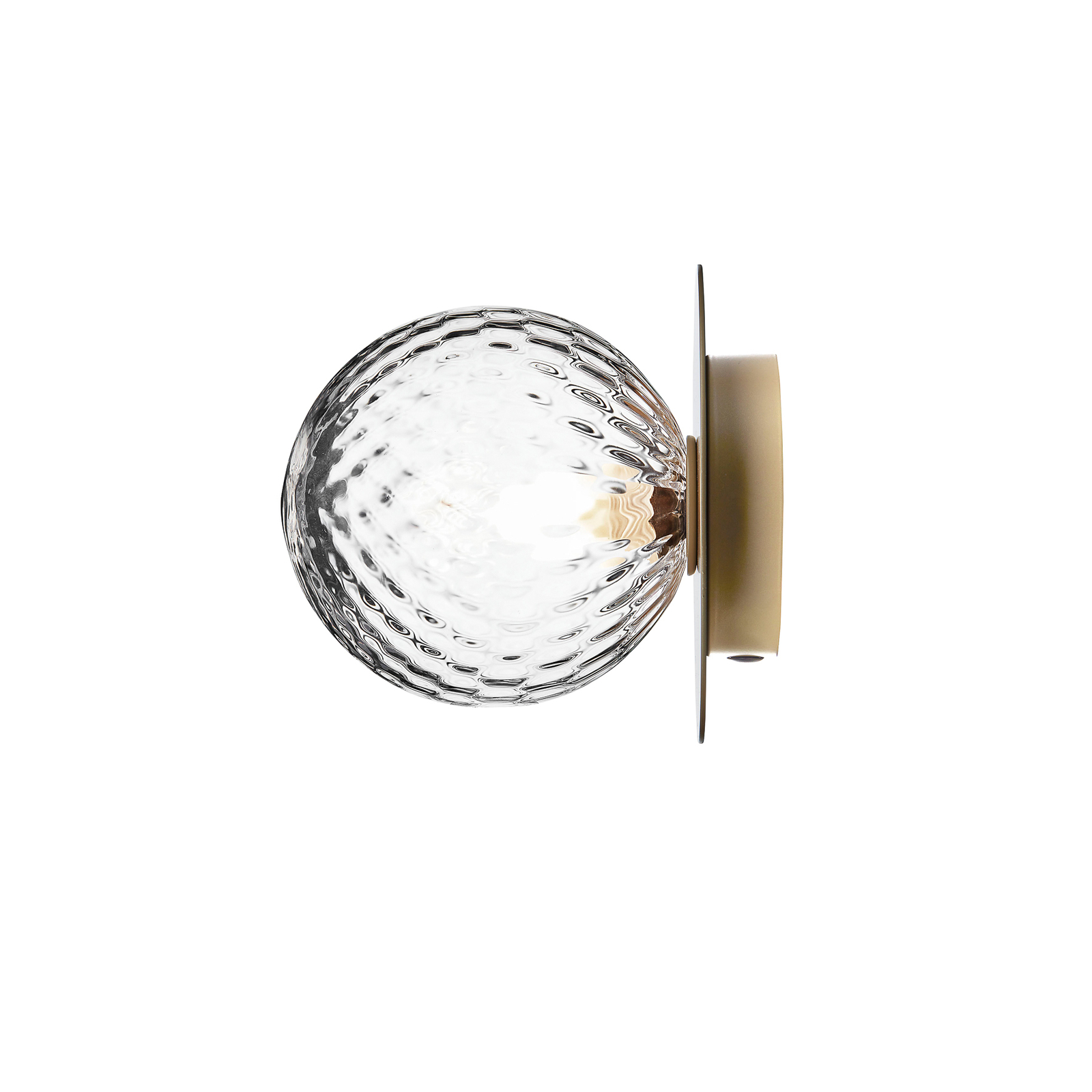 Liila 1 Applique Murale/Plafonnier IP44 Medium Or Nordique/Clair Optique - Nuura