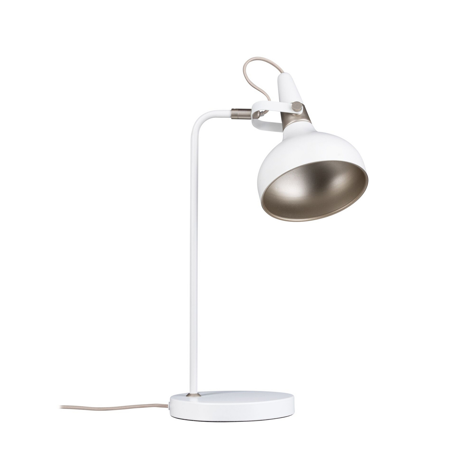 Paulmann Juna STYLE table lamp, white, height 51 cm, metal Paulmann Juna STYLE table lamp, white, height 51 cm, metal