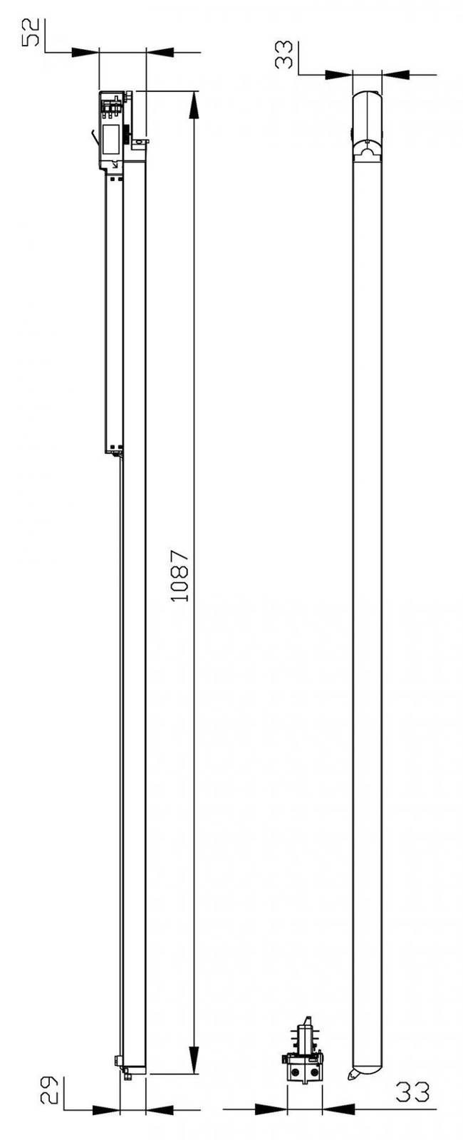 Deko-Light Spot sur rail 3 phases Linear 100 II LED