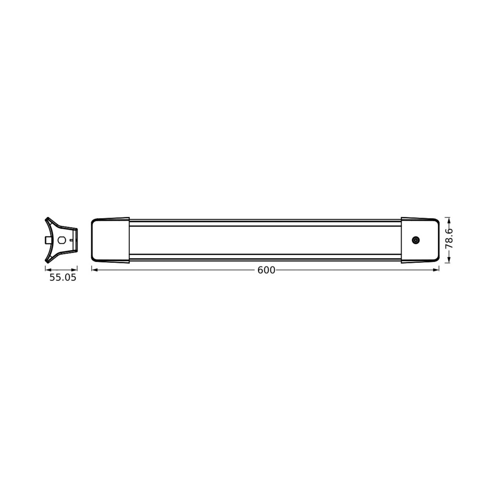 LEDVANCE lampa wisząca biurowa LED Office Line 840 długość 60 cm, biała