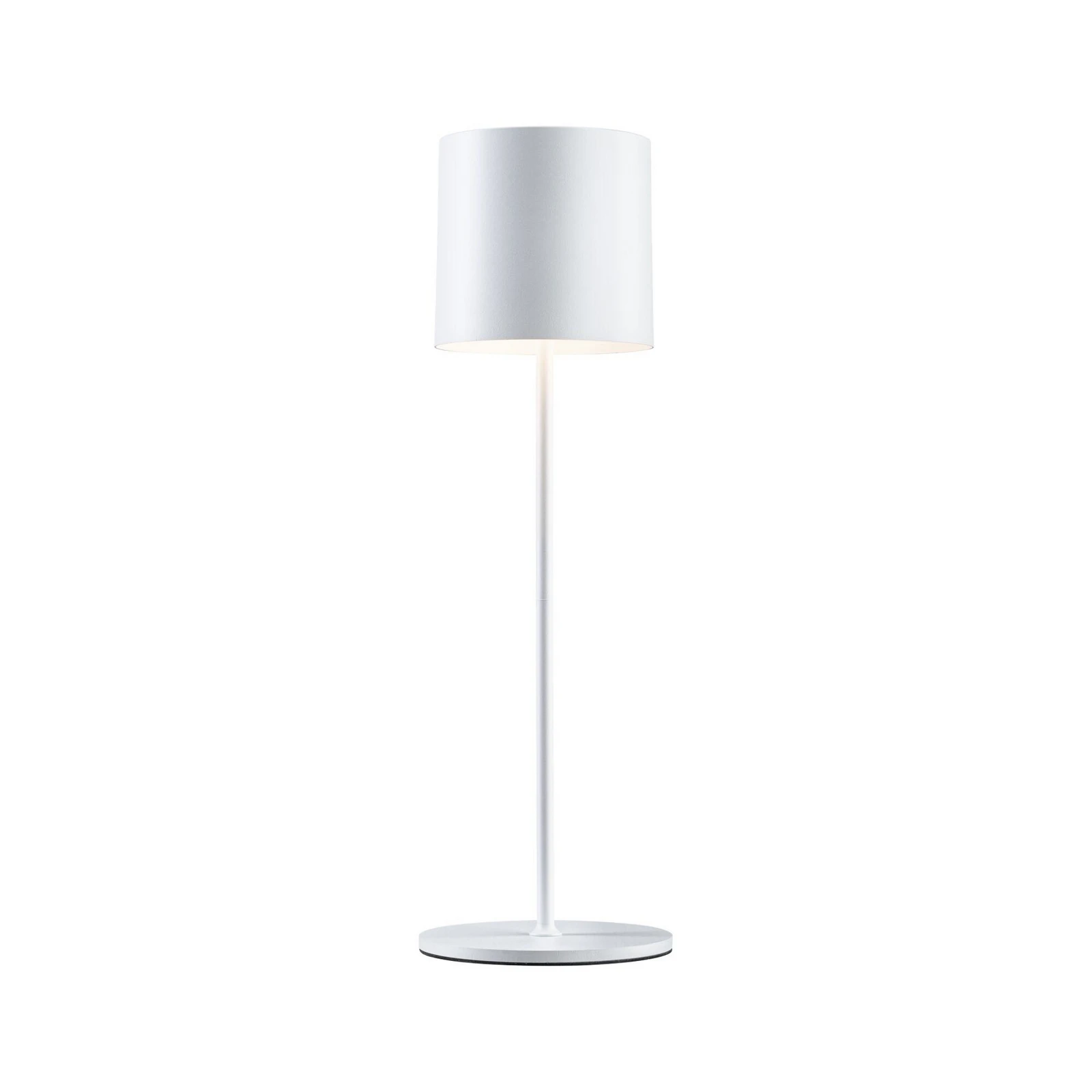 Paulmann LED-batteridrevet bordlampe Tuni, hvit, plast, IP44