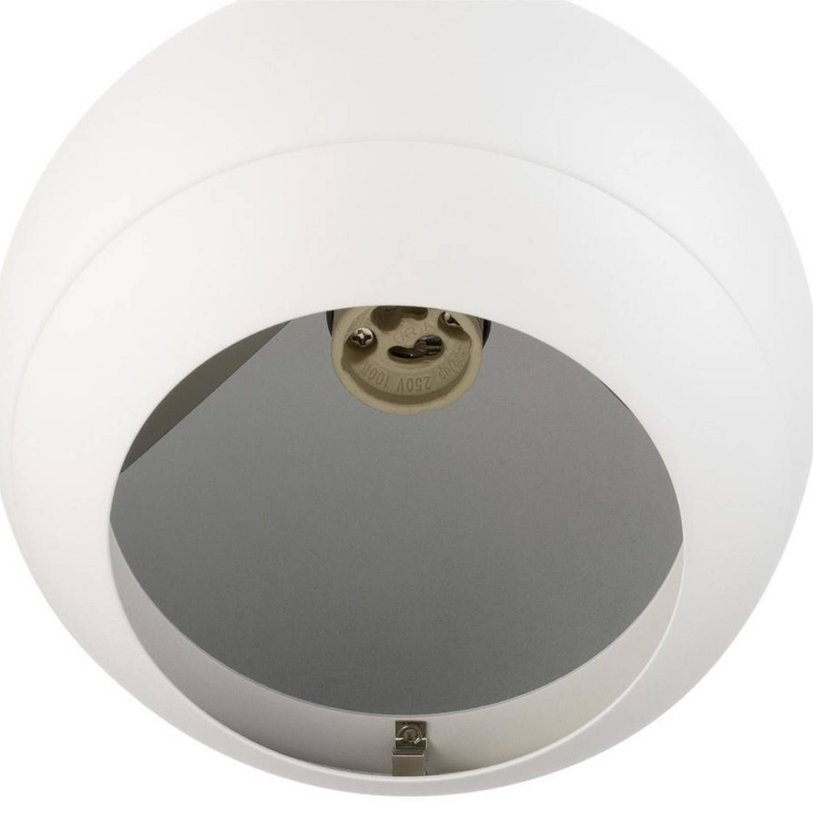 SLV Lampa wisząca Light Eye 150, biała, Ø 15 cm, metal