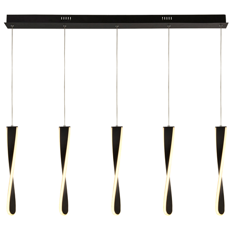 LED-Hängeleuchte Paddle, fünfflammig