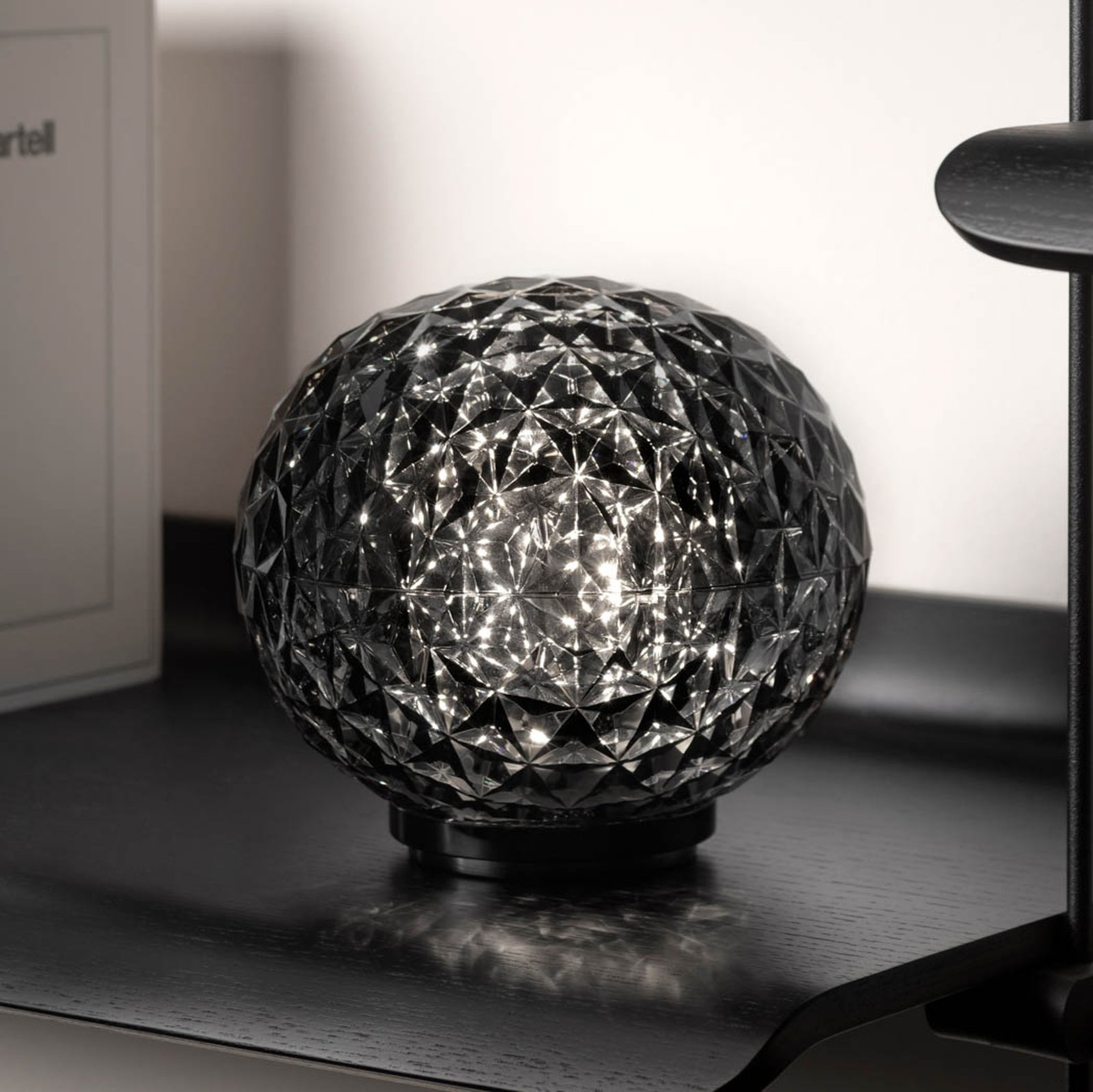Kartell Mini Planet LED table lamp, smoky grey