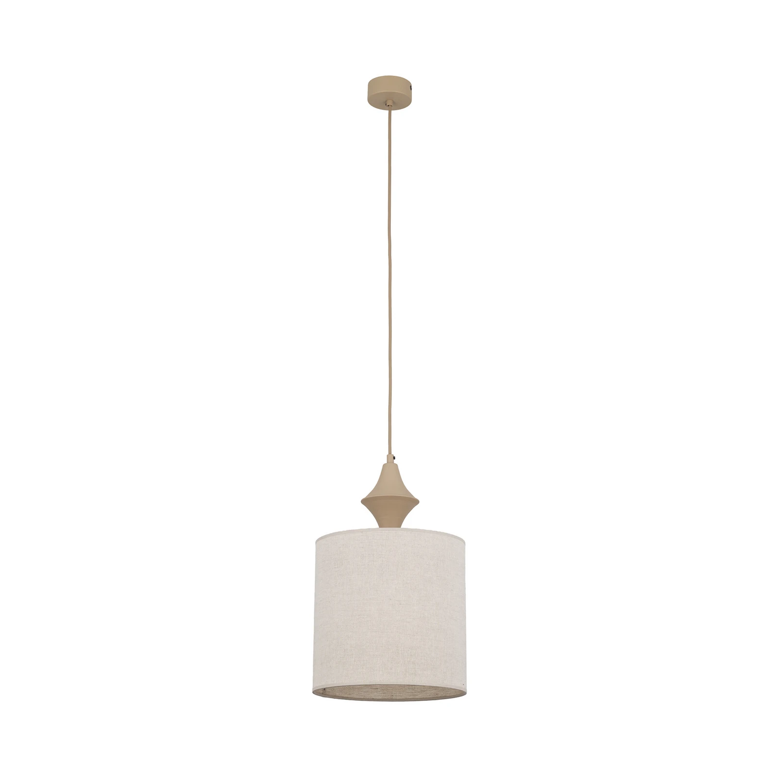 Hängeleuchte Amura, beige/sand, Stoff, Ø 25 cm, E27
