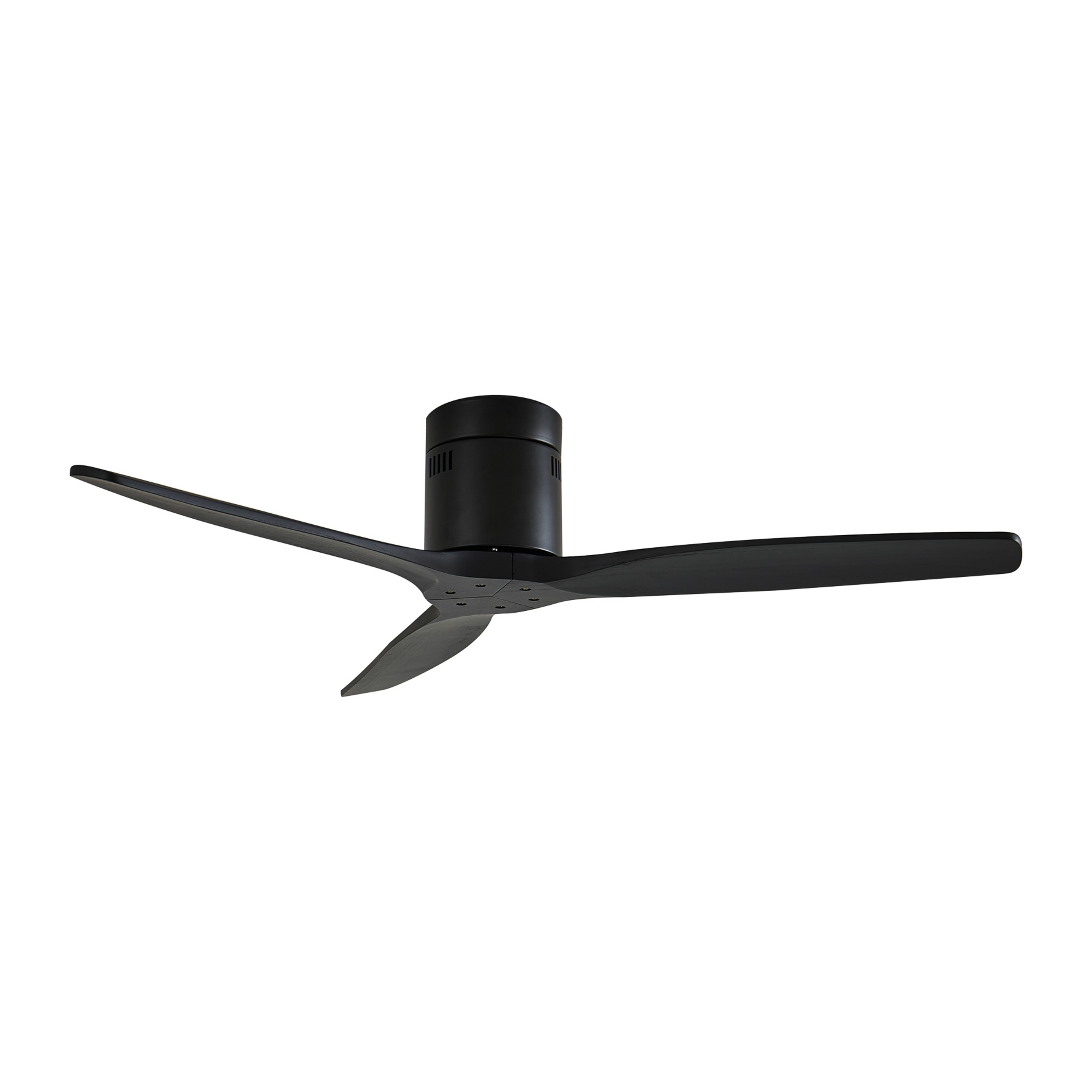 Stropni ventilator Vindur, crni, DC, tih, 132 cm - Lucande