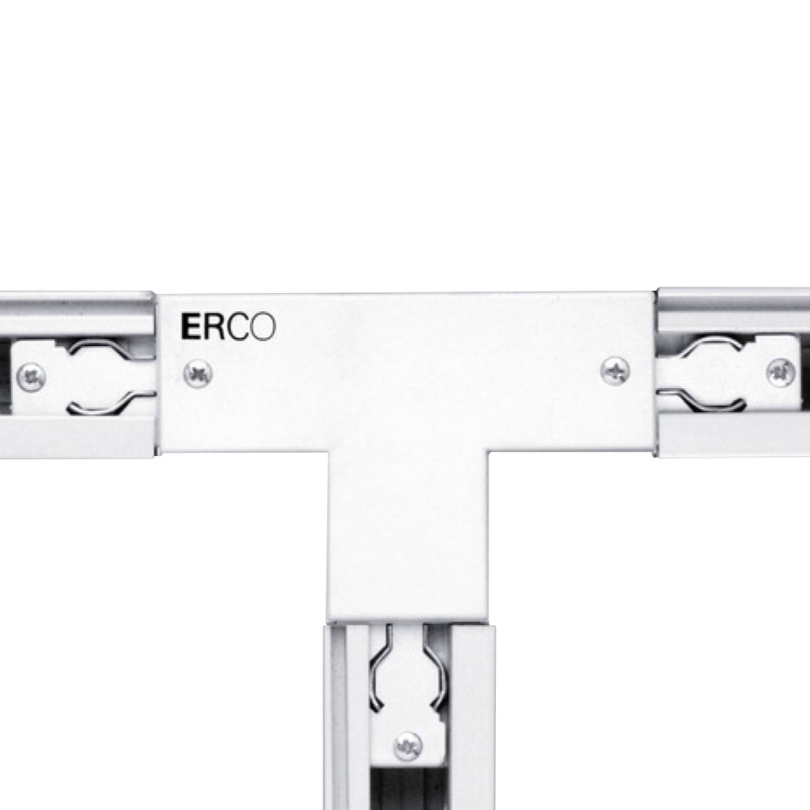 ERCO 3-faset T-konnektor jordledning venstre hvid