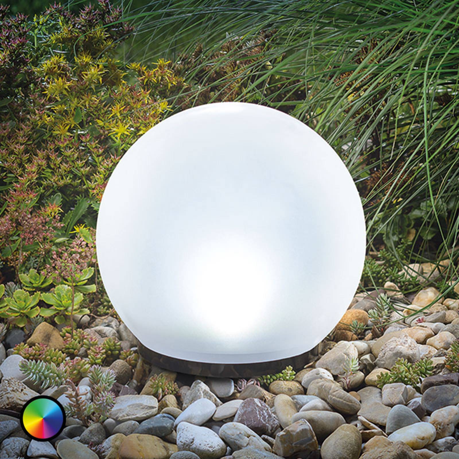 fange bent Møde Solarball LED-dekorationslampe multifarvet Ø 30 cm | Lampegiganten.dk